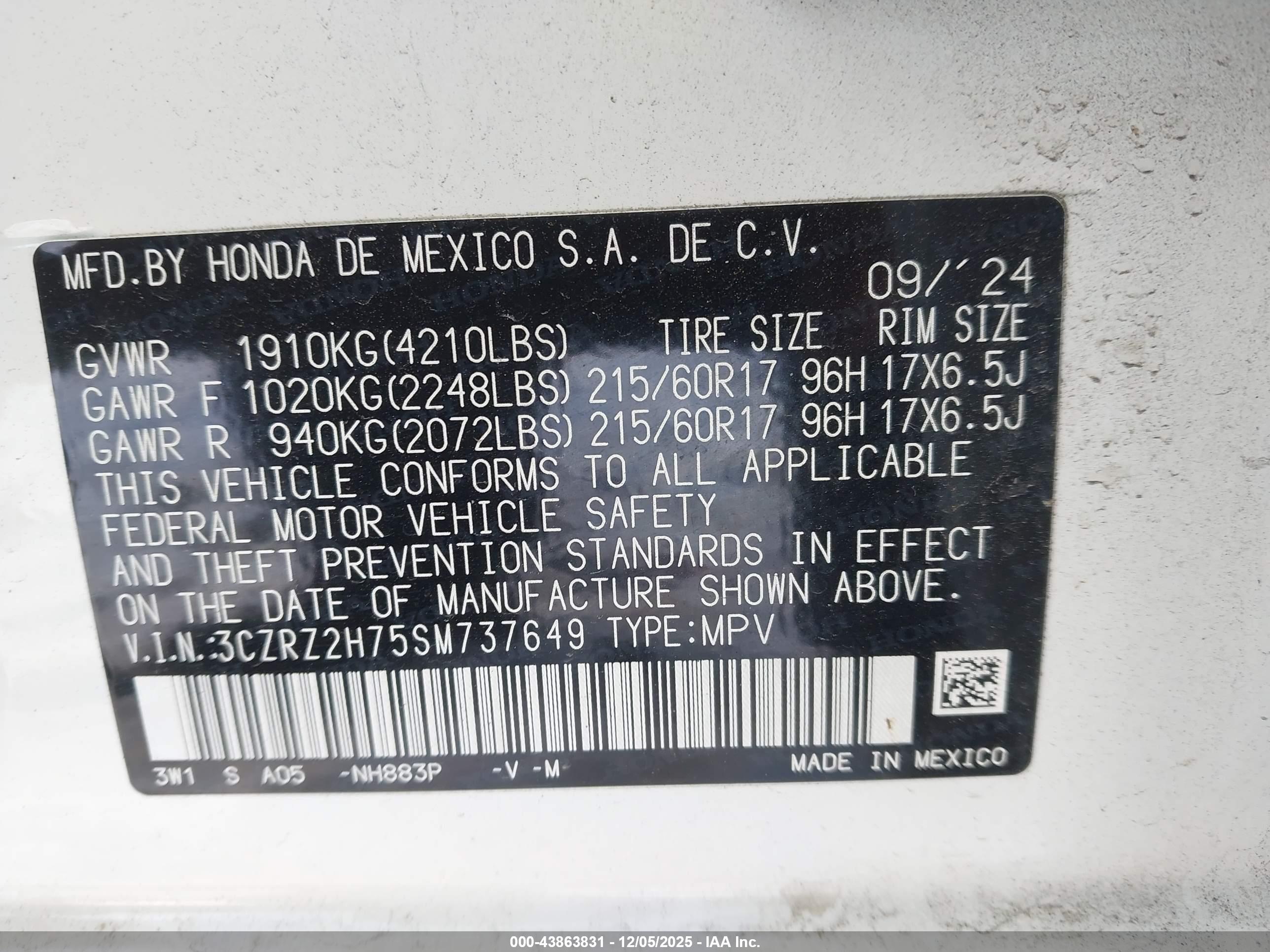 HONDA HR-V image 9