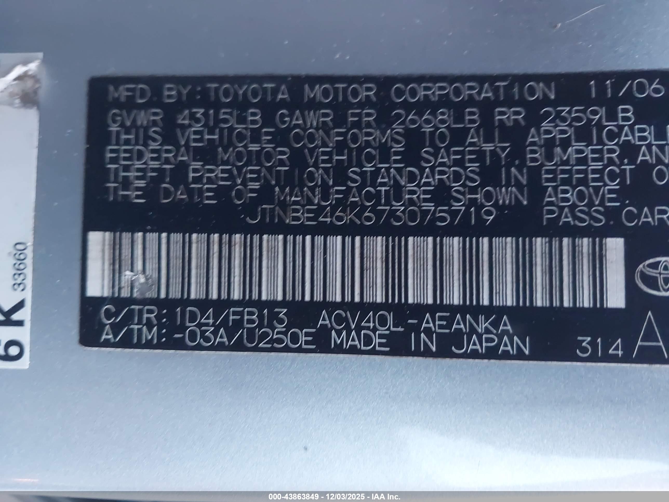 TOYOTA CAMRY image 9