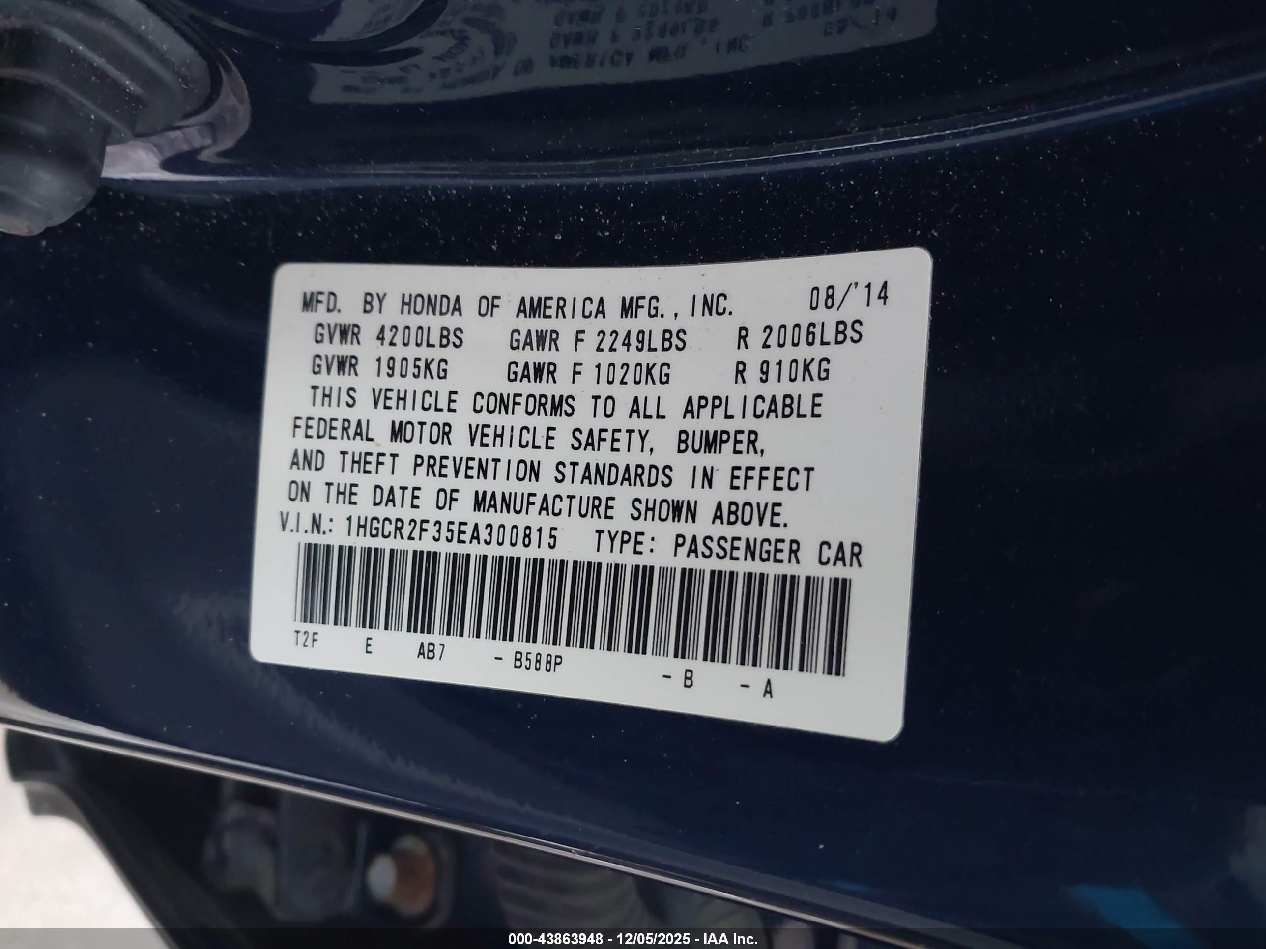 HONDA ACCORD image 9