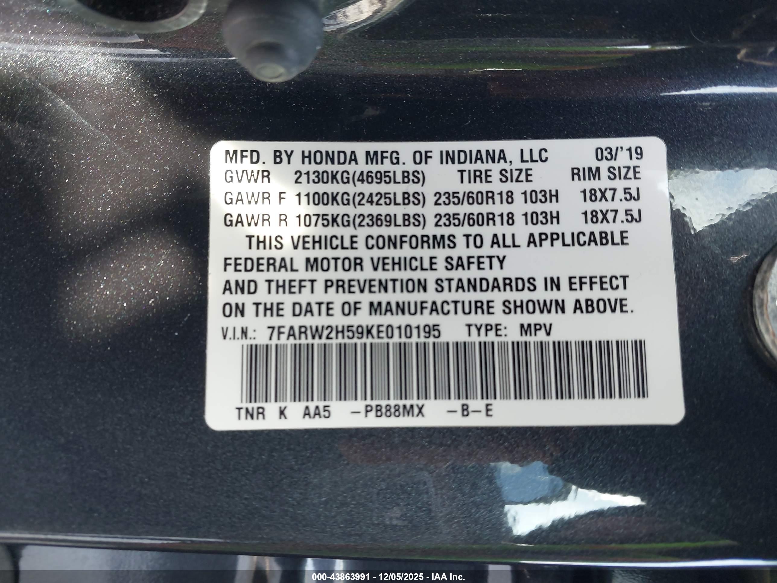 HONDA CR-V image 9