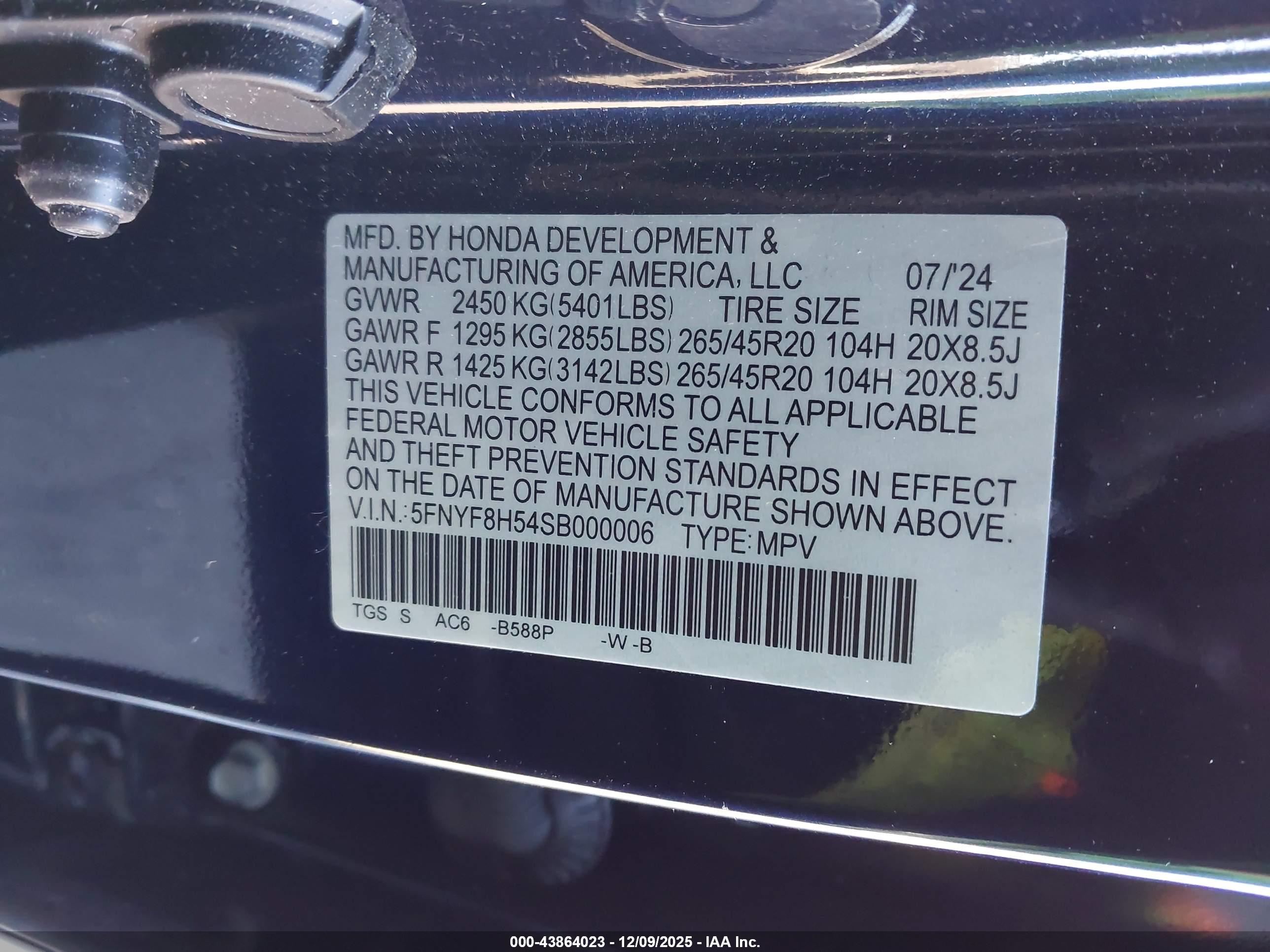 HONDA PASSPORT image 9