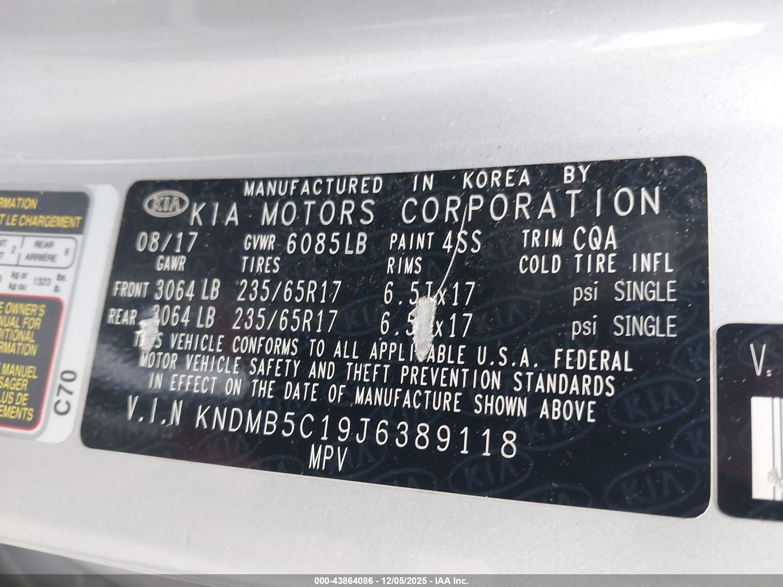 KIA SEDONA image 9