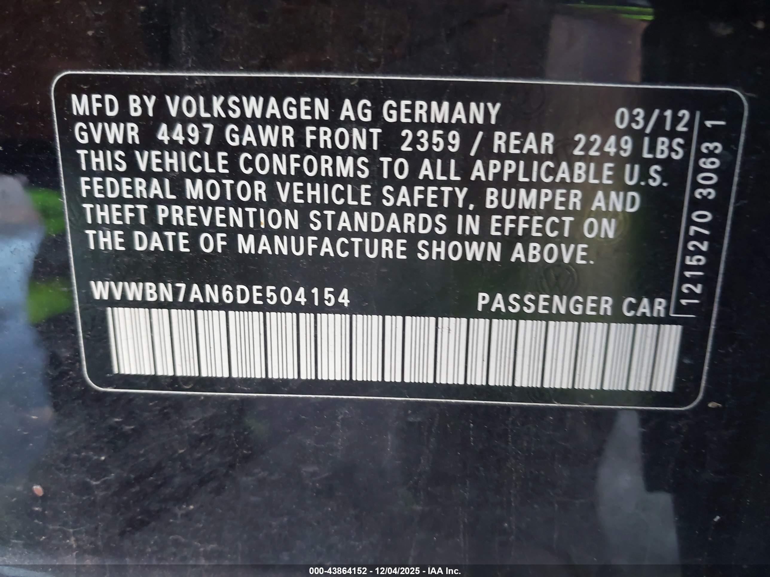 VOLKSWAGEN CC image 9