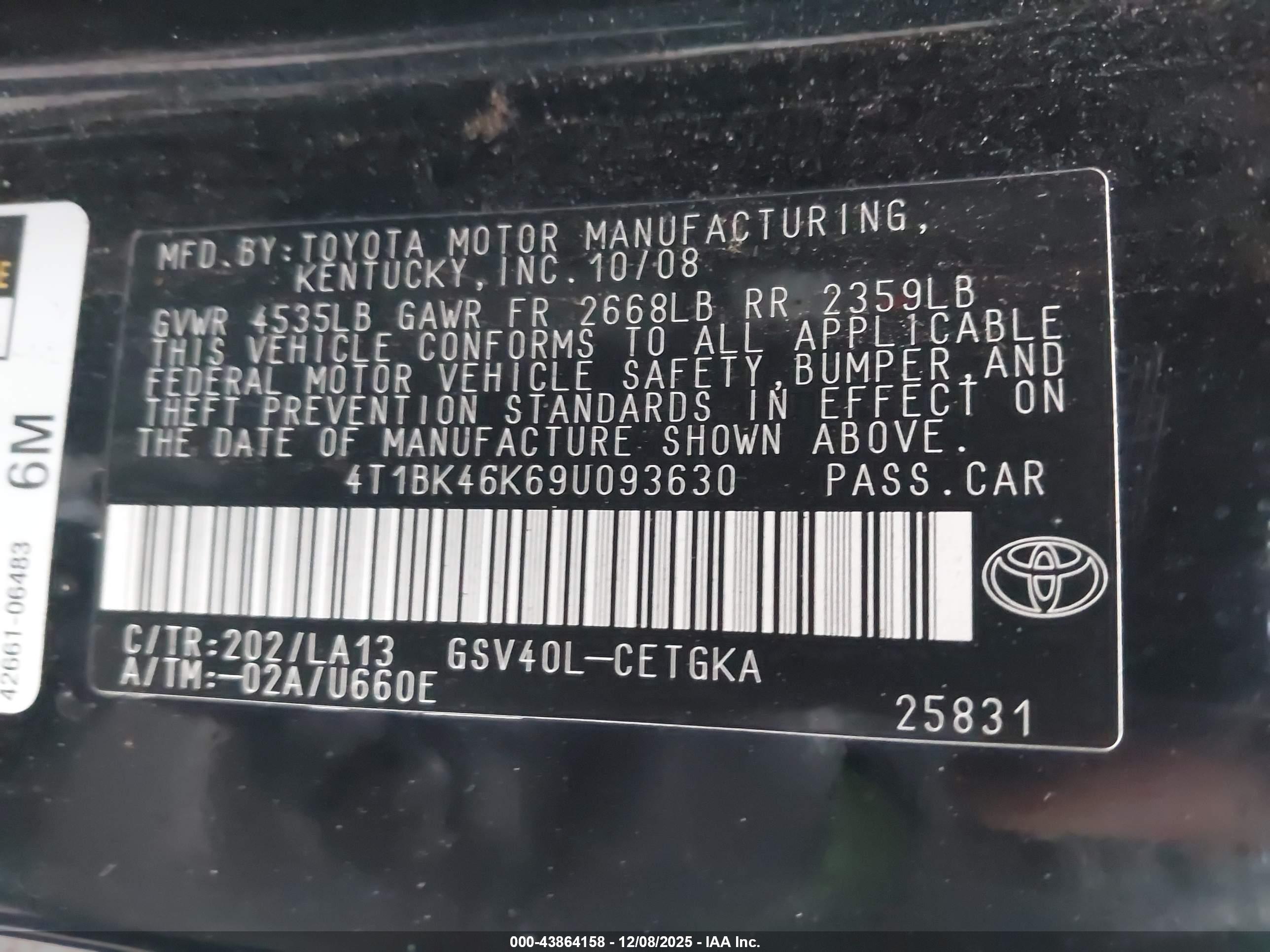 TOYOTA CAMRY image 9