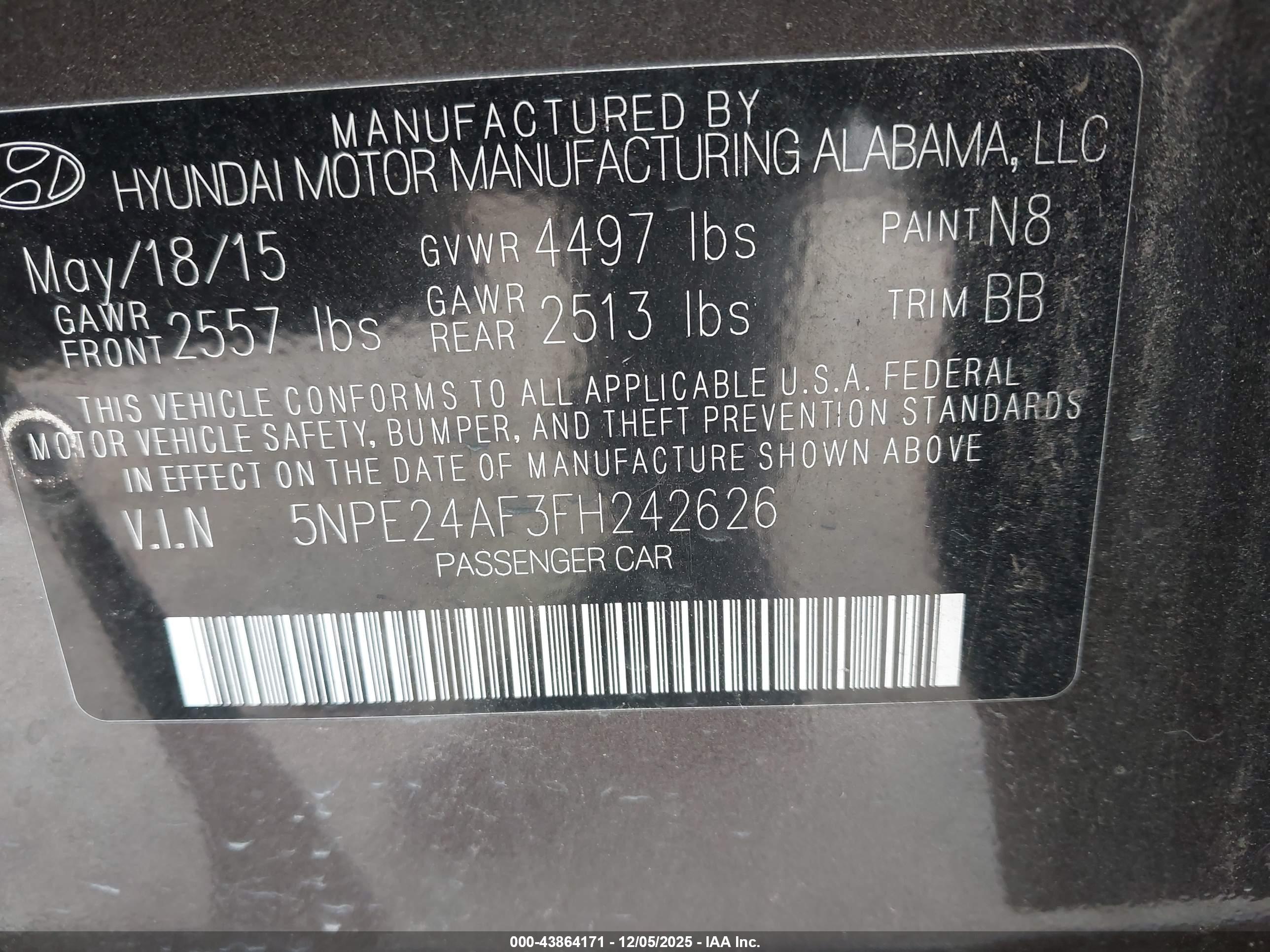 HYUNDAI SONATA image 9