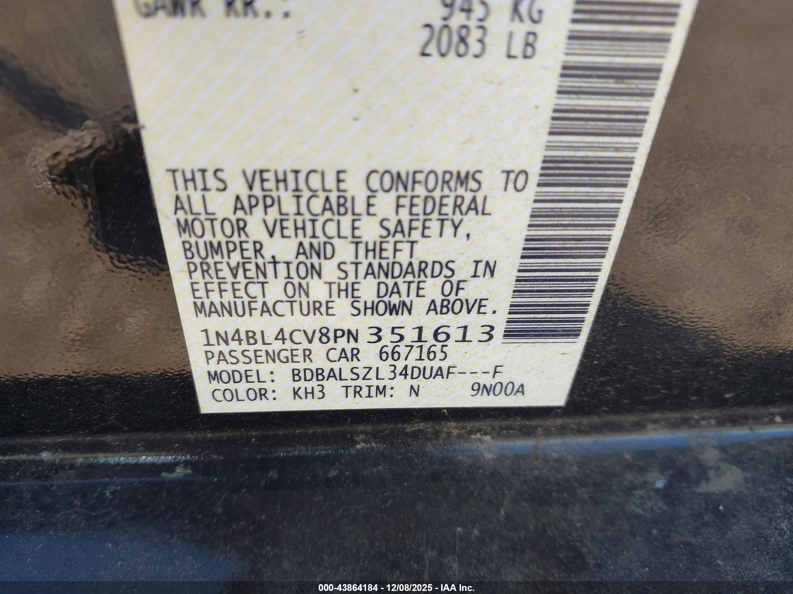 NISSAN ALTIMA image 9