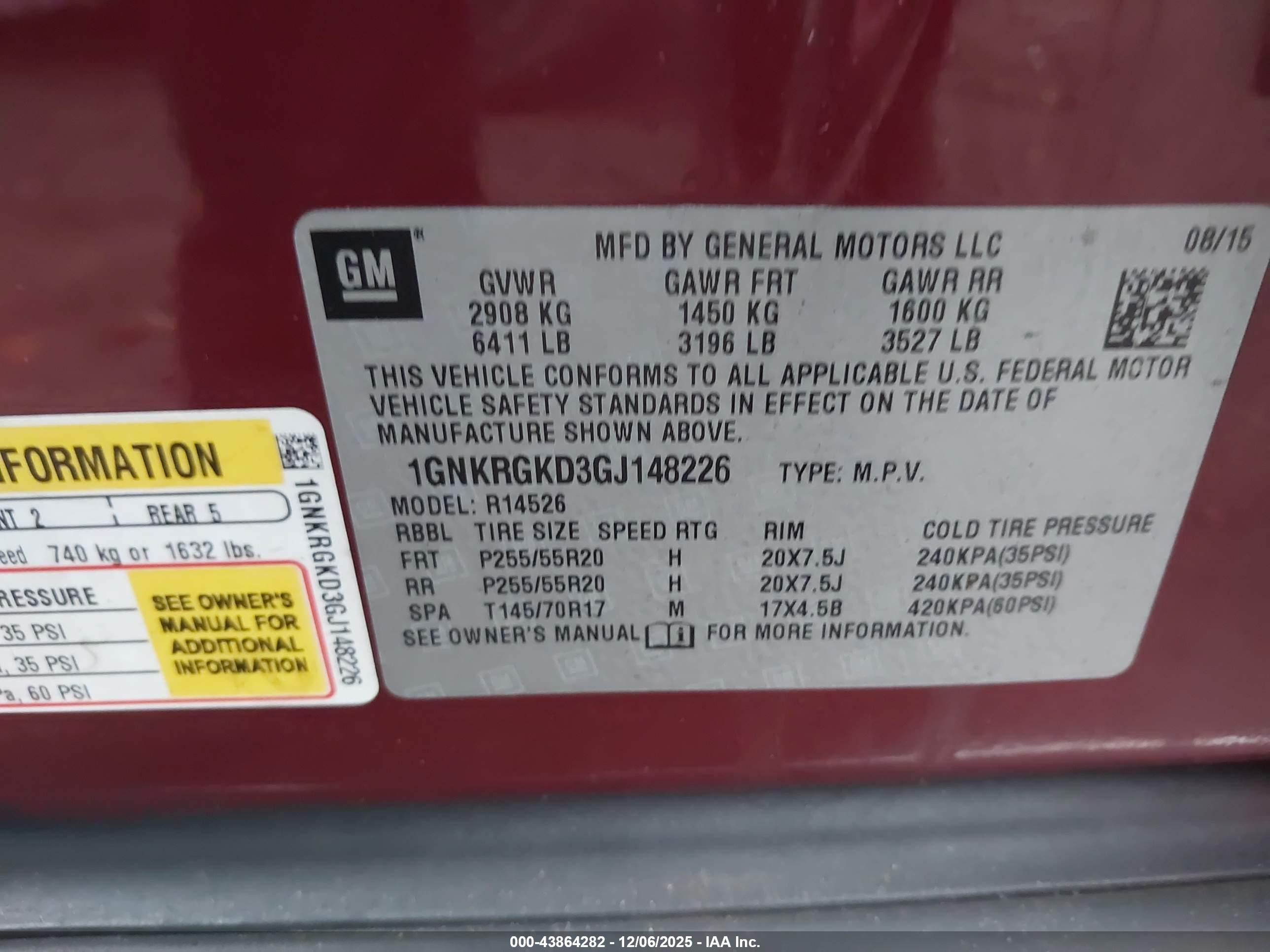CHEVROLET TRAVERSE image 9