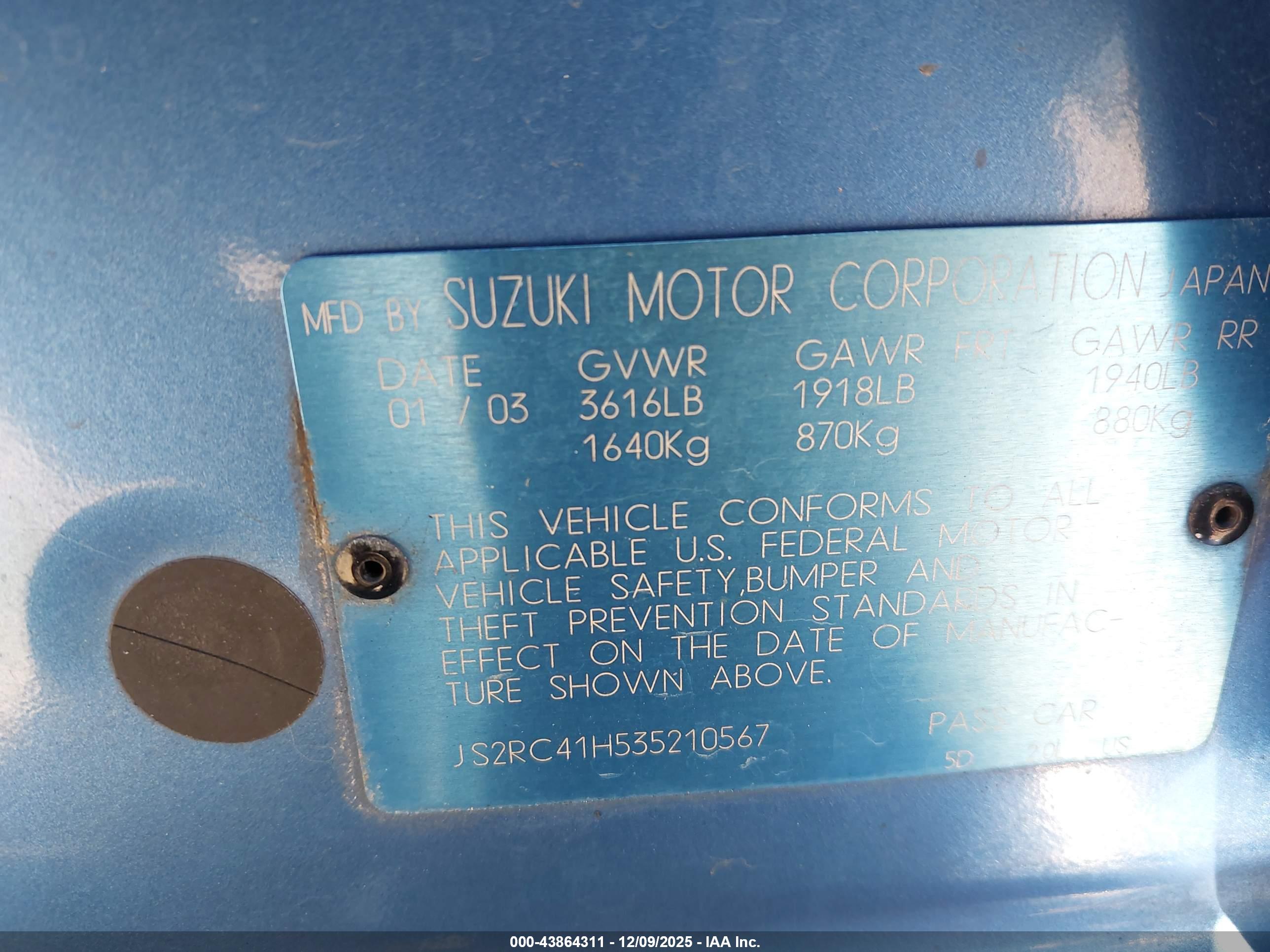 SUZUKI AERIO image 9
