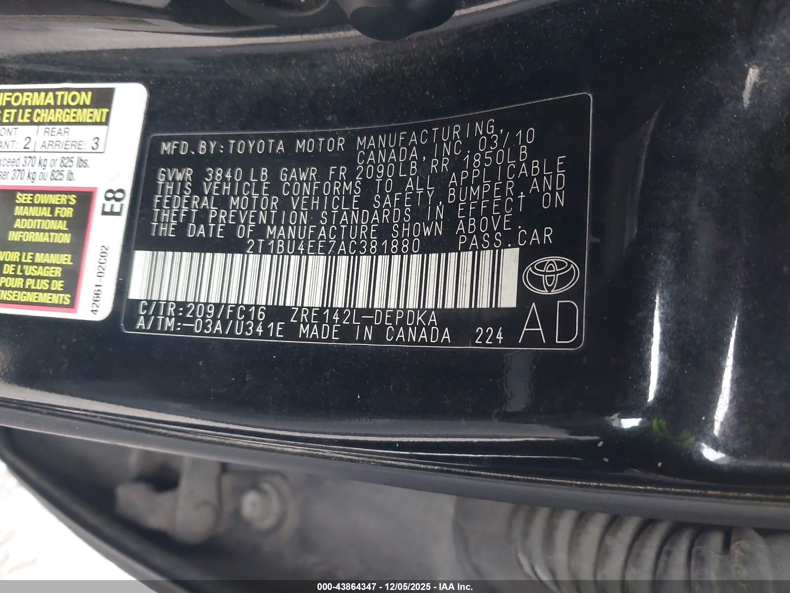 TOYOTA COROLLA image 9