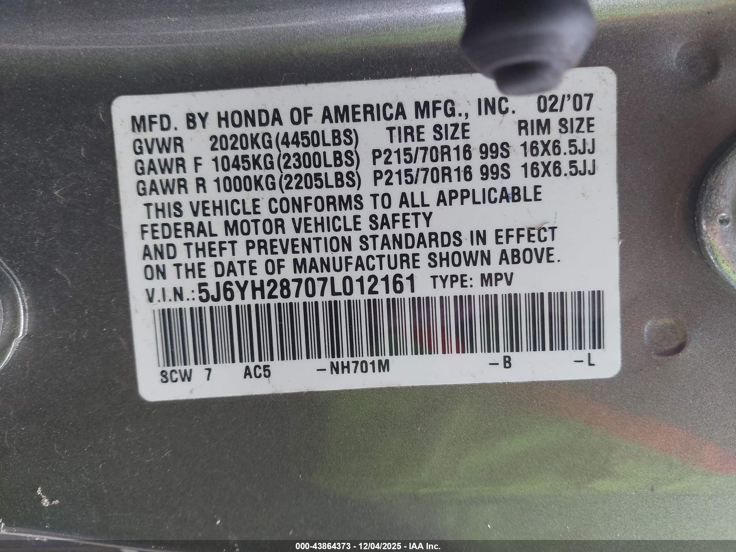 HONDA ELEMENT image 9
