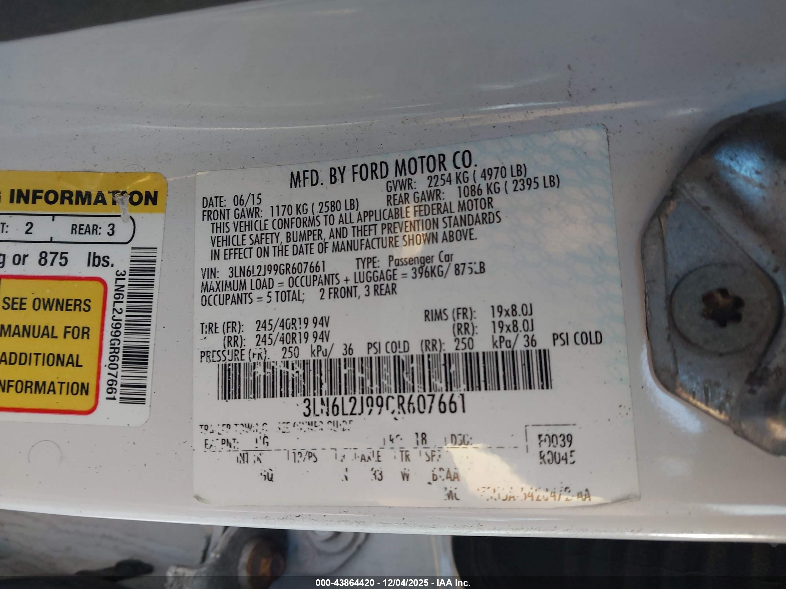 LINCOLN MKZ image 9