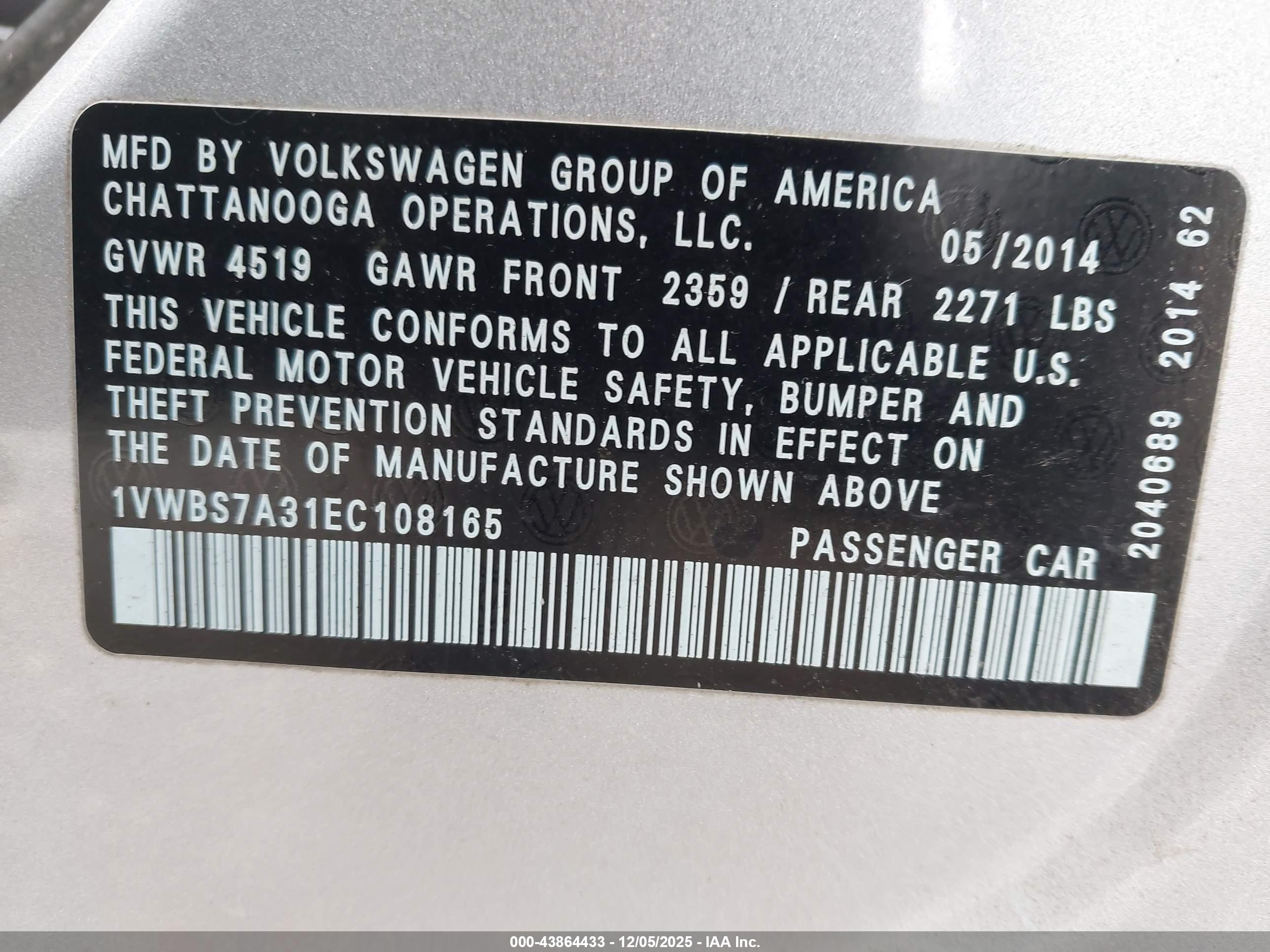 VOLKSWAGEN PASSAT image 9