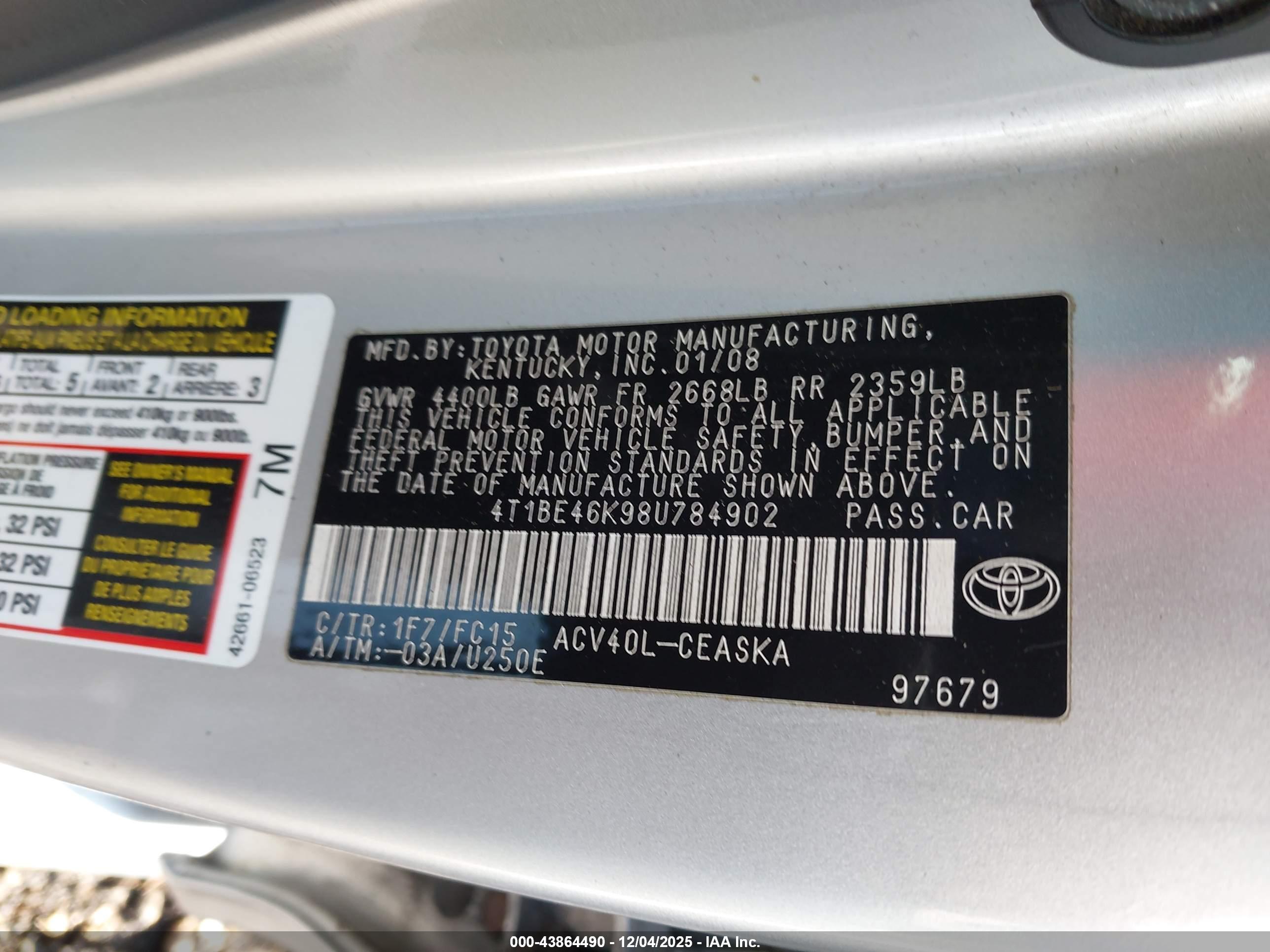TOYOTA CAMRY image 9
