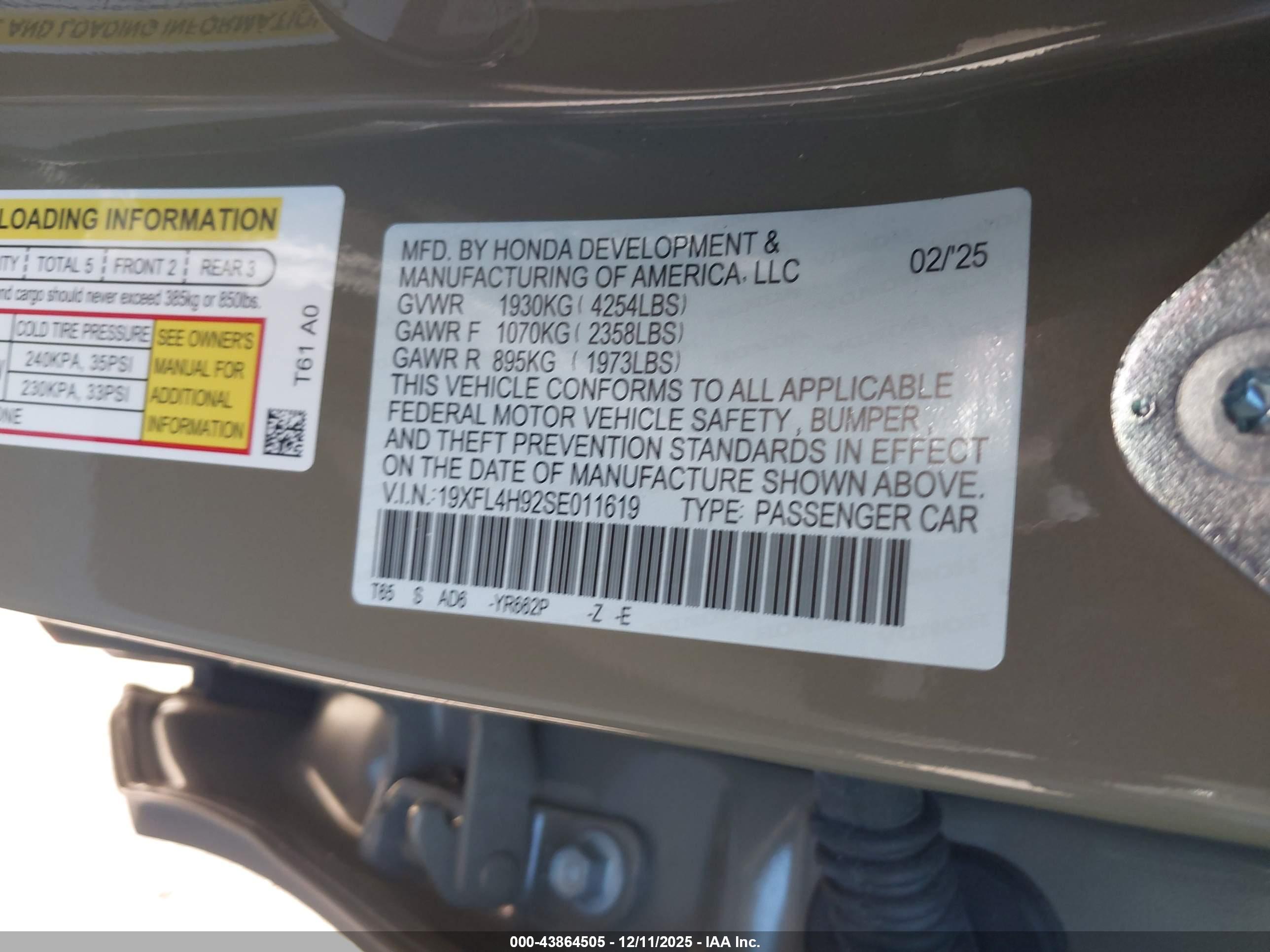 HONDA CIVIC image 9