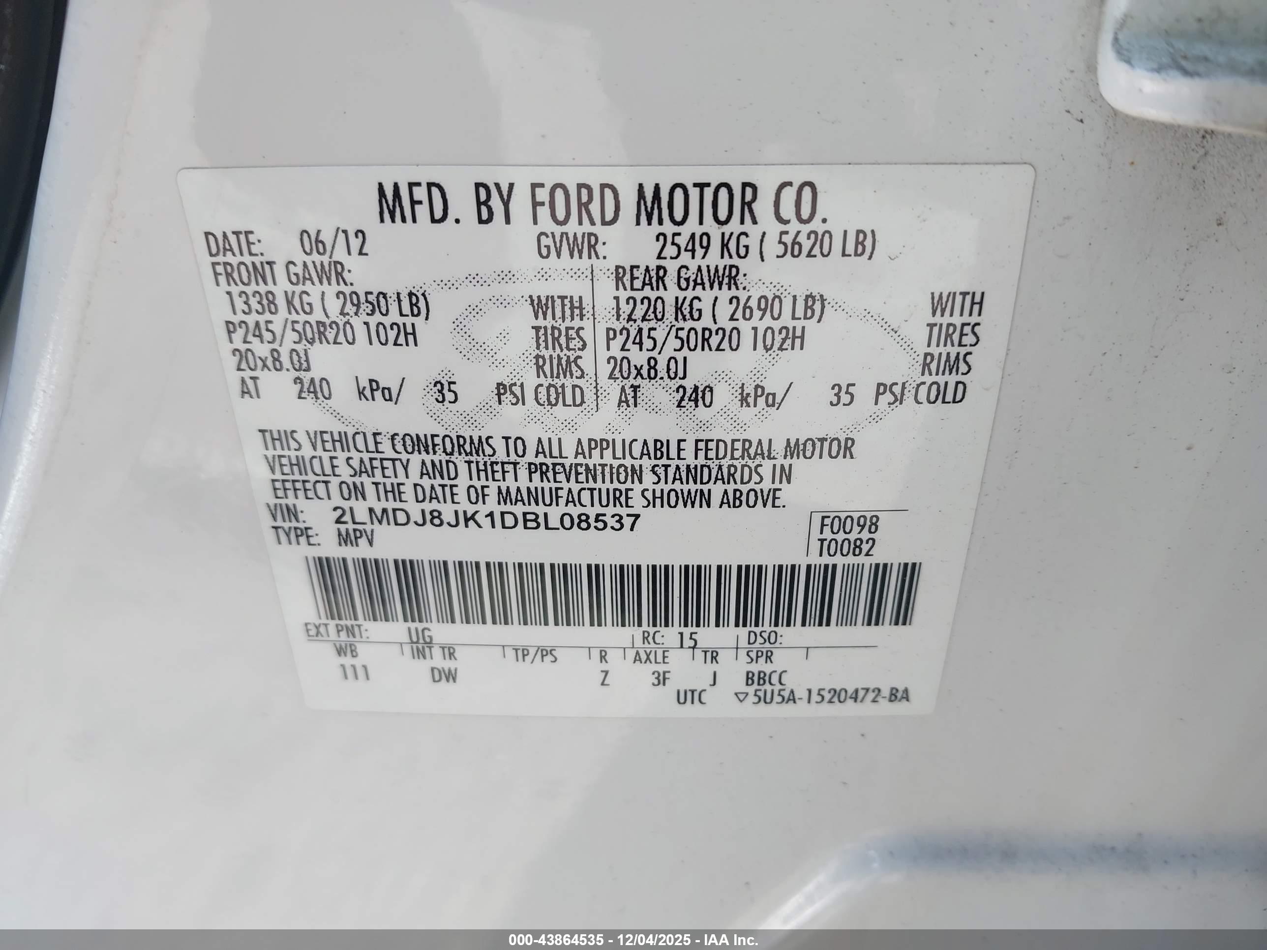 LINCOLN MKX image 9