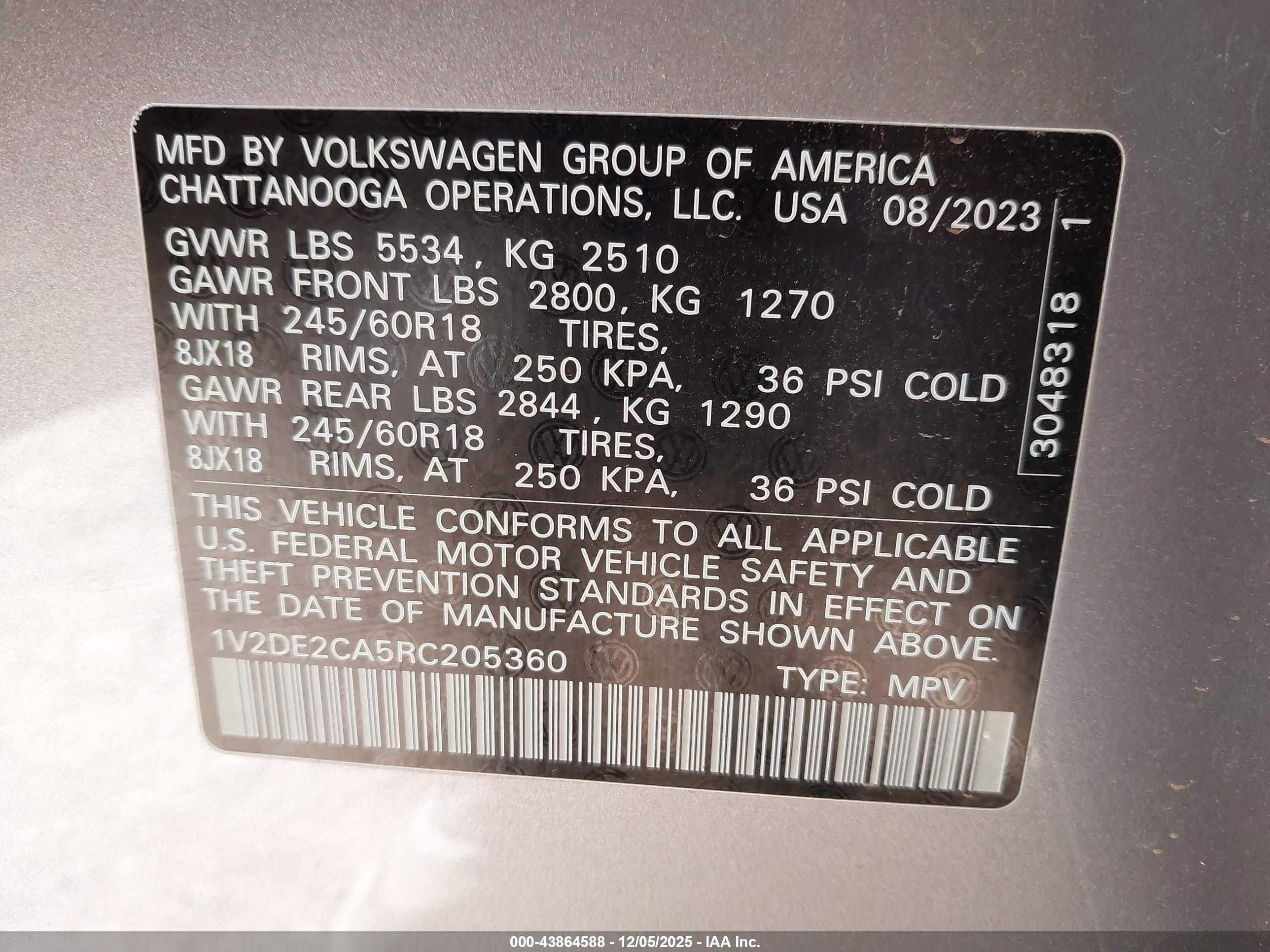 VOLKSWAGEN ATLAS image 9