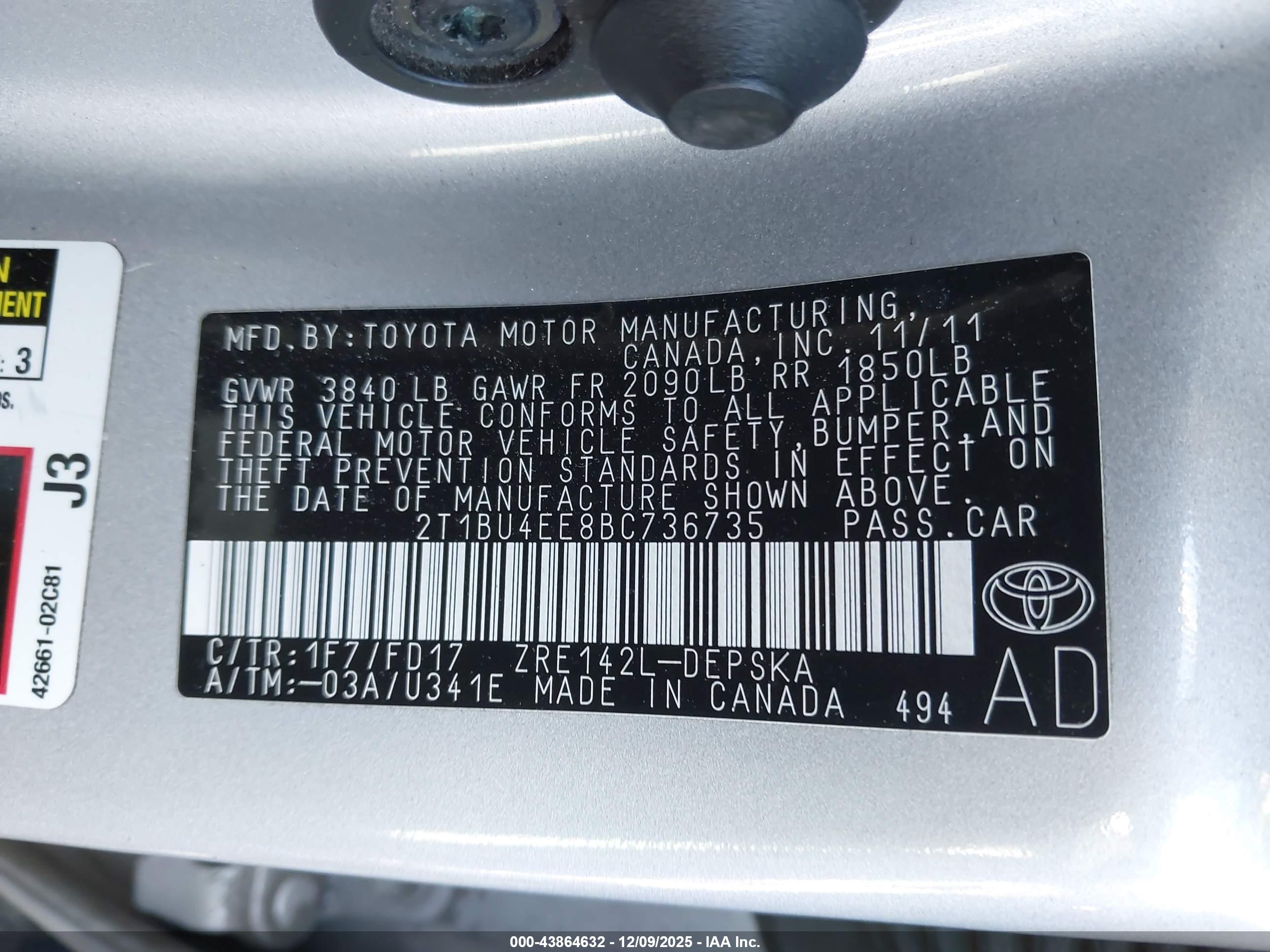 TOYOTA COROLLA image 9