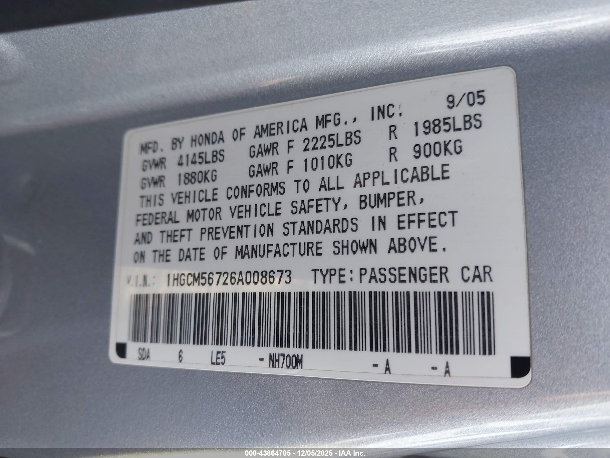 HONDA ACCORD image 9