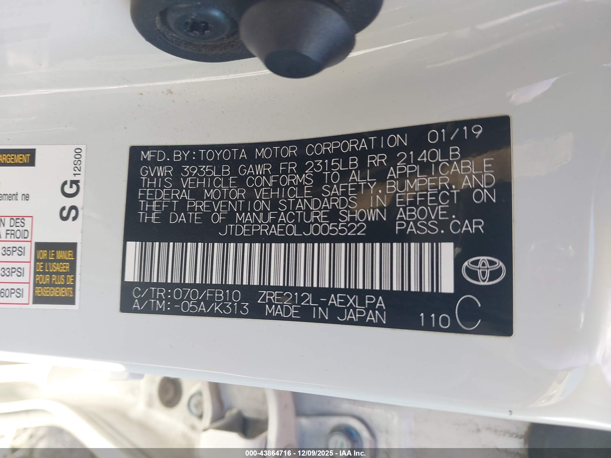 TOYOTA COROLLA image 9