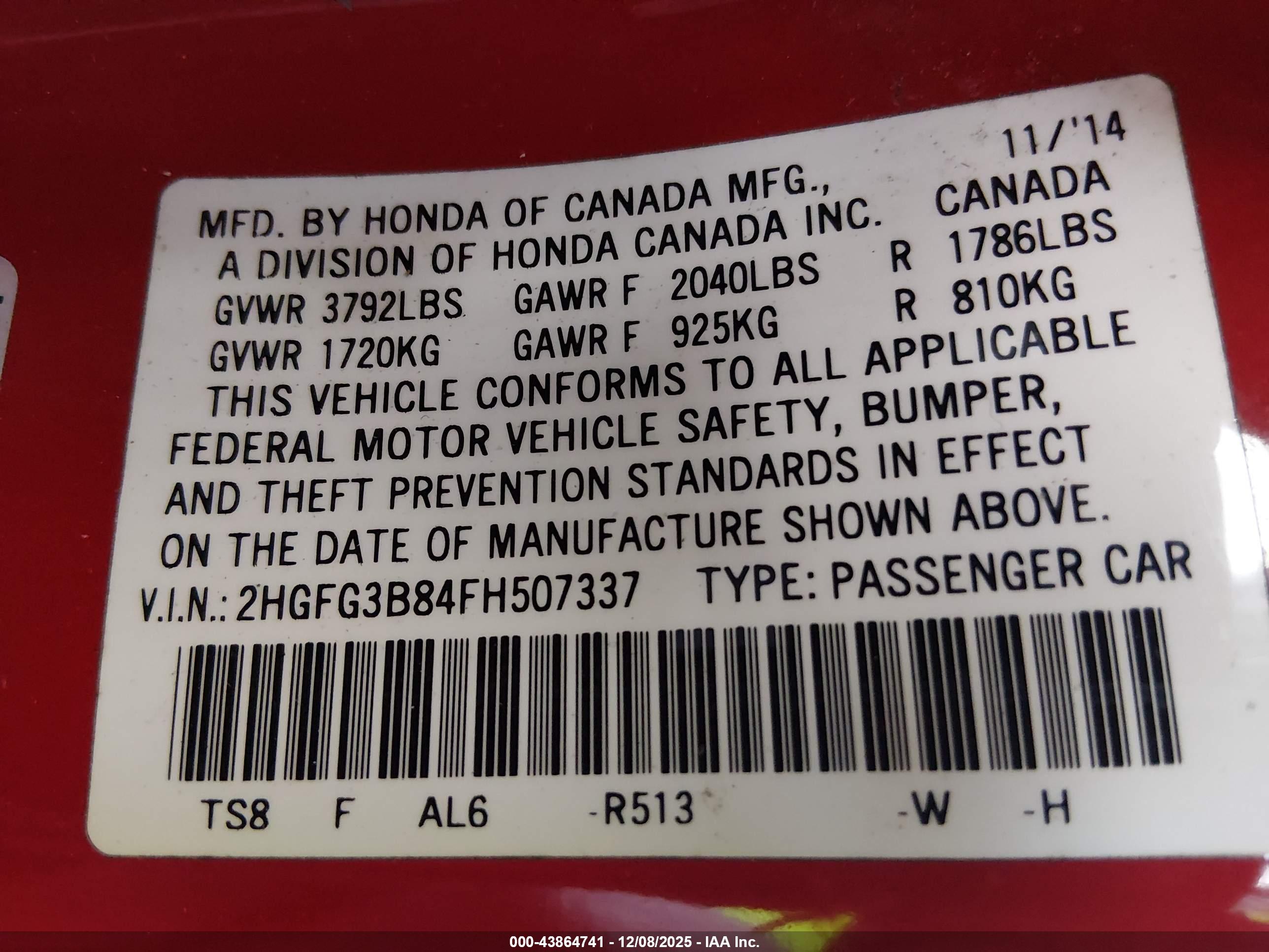 HONDA CIVIC image 9