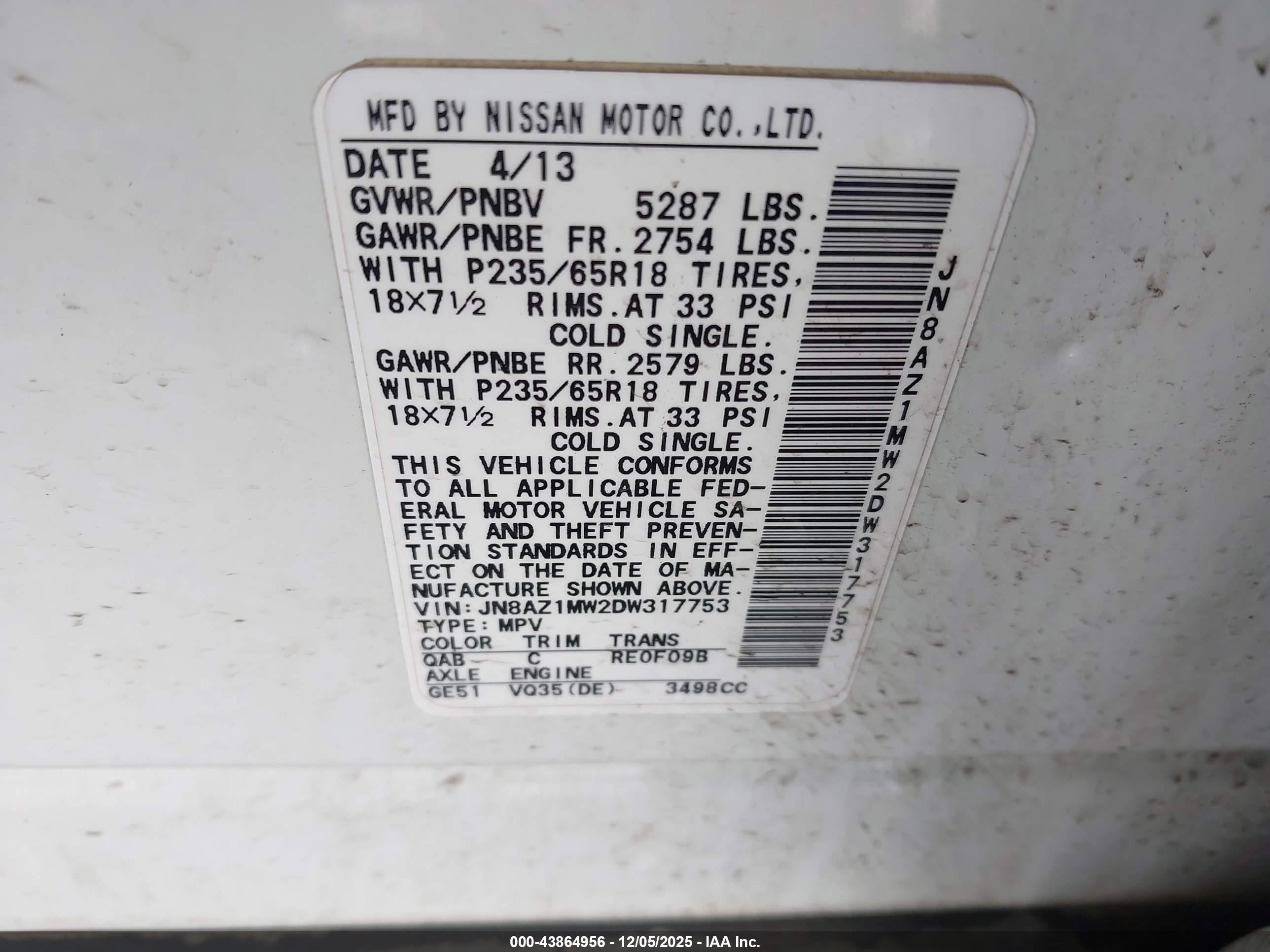NISSAN MURANO image 9