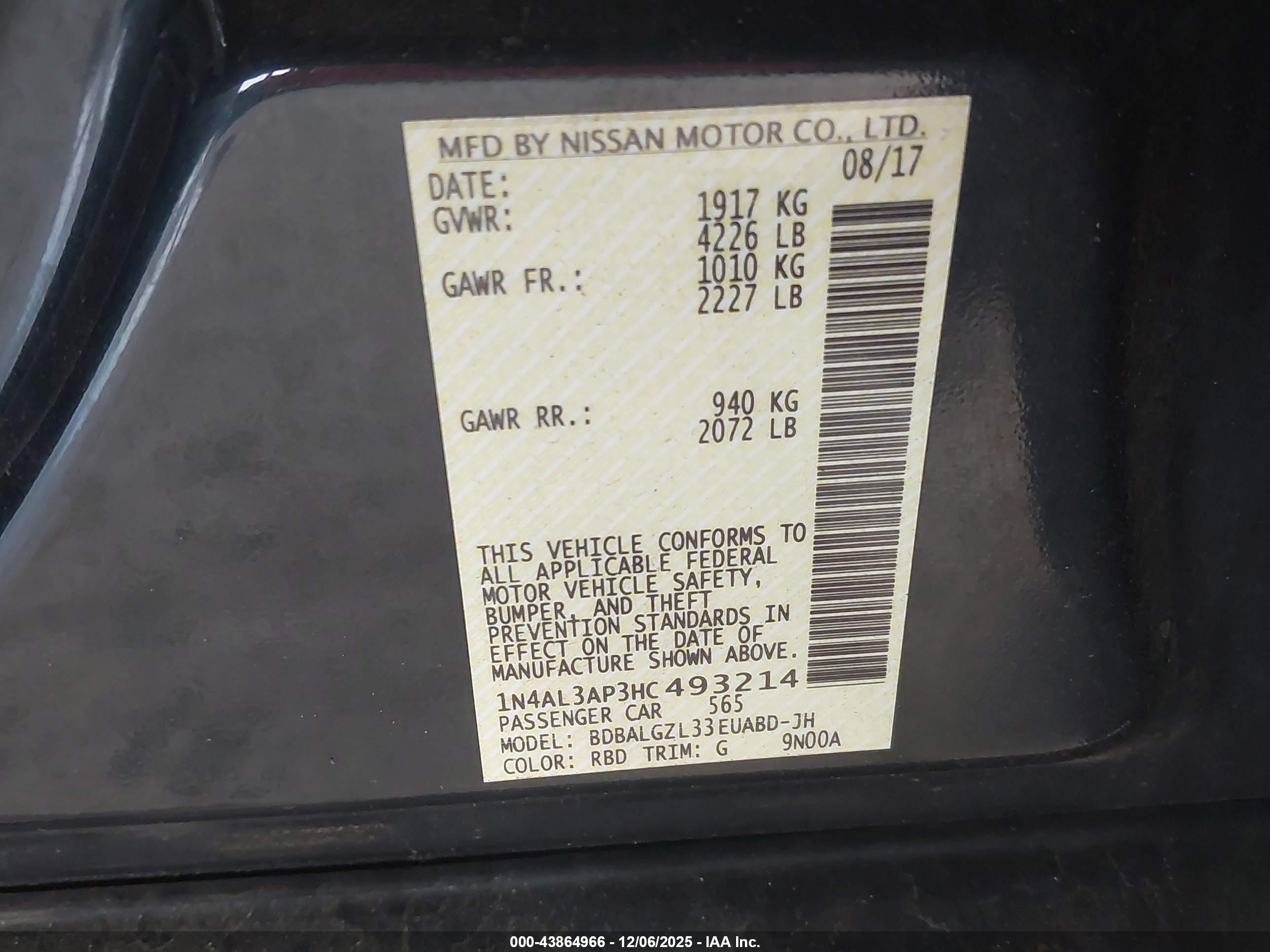NISSAN ALTIMA image 9