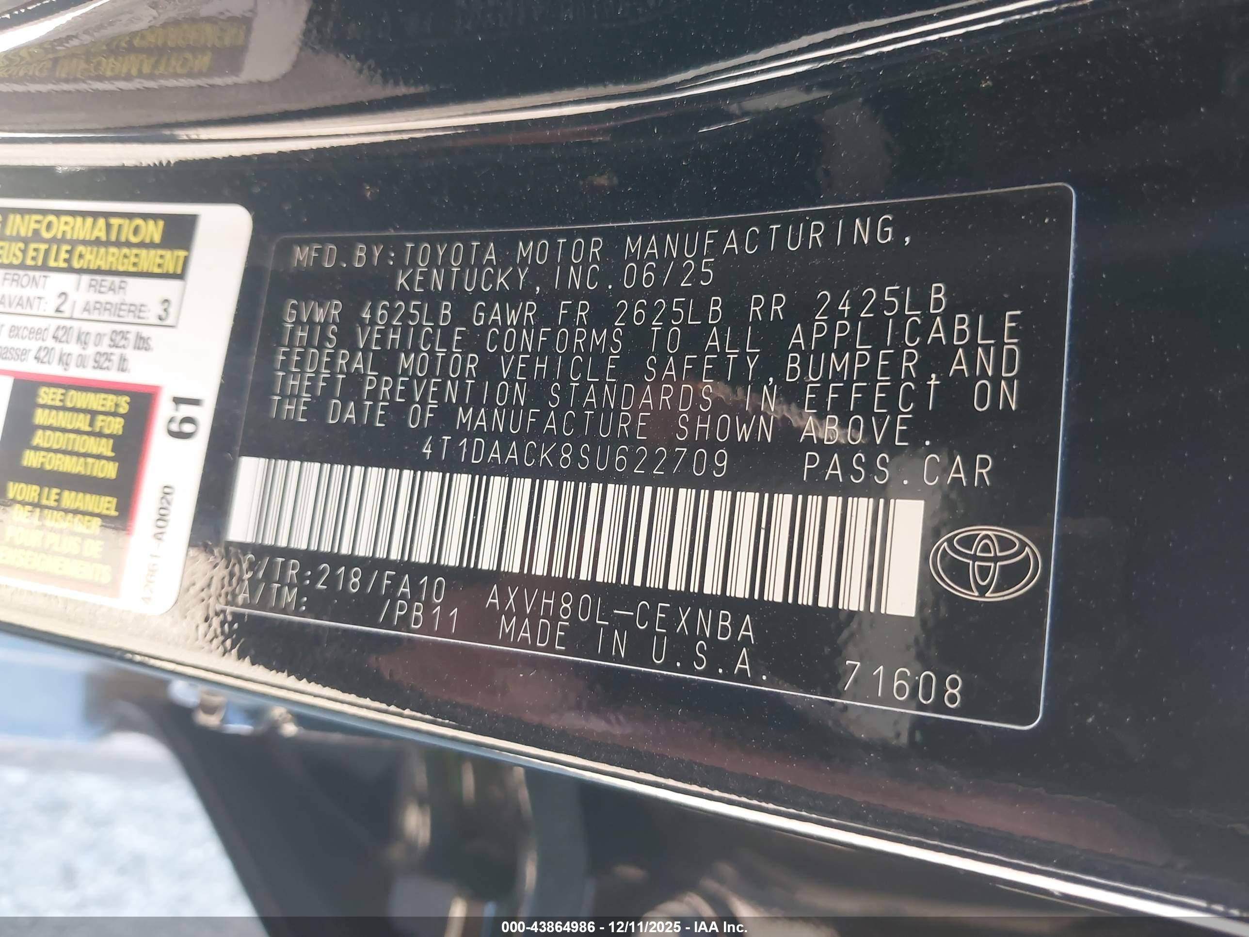 TOYOTA CAMRY image 9