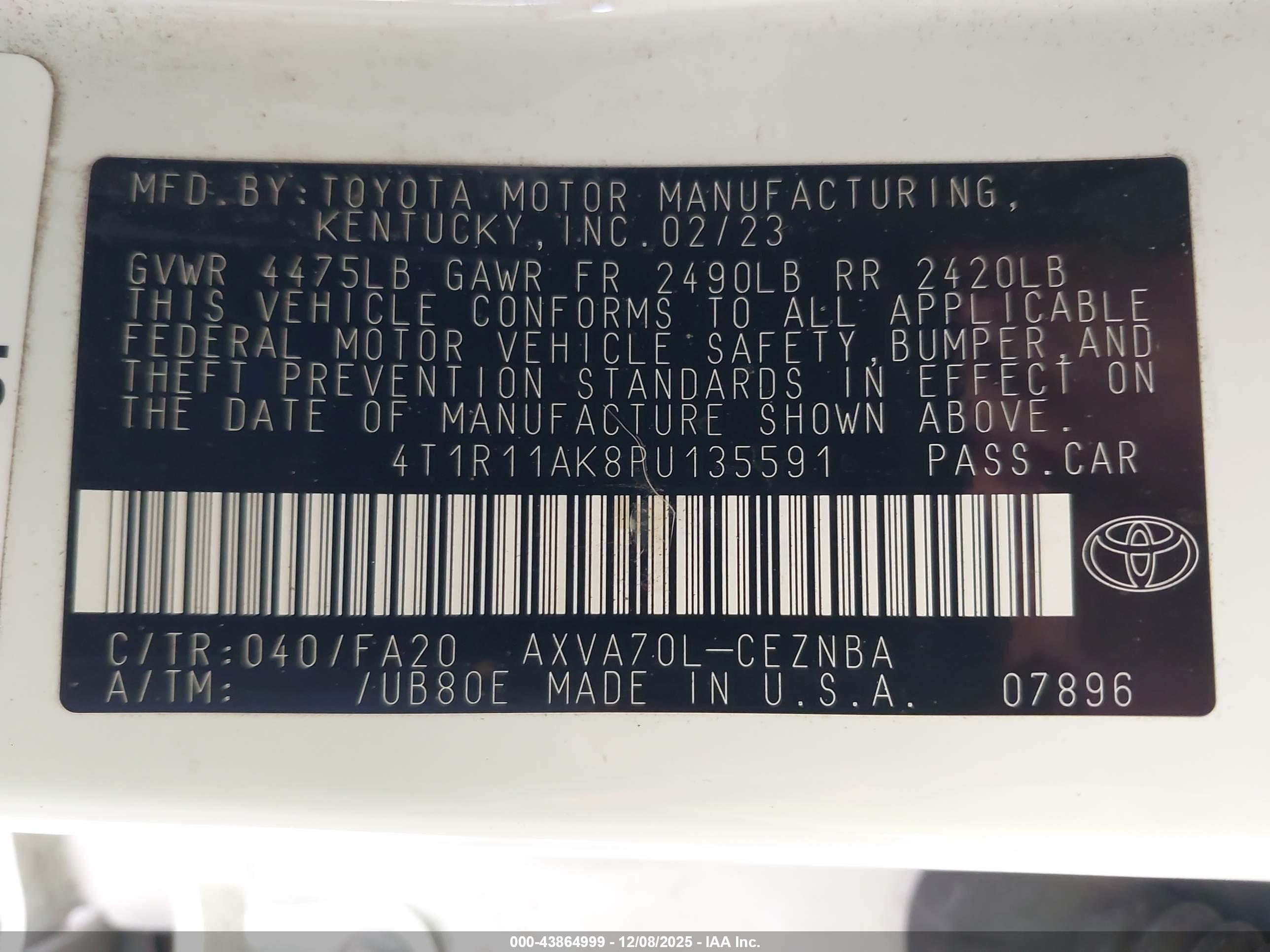 TOYOTA CAMRY image 9
