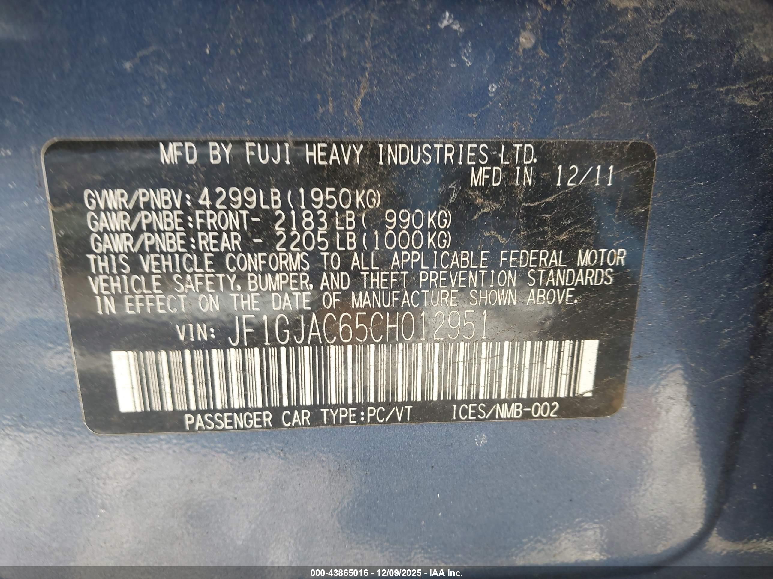 SUBARU IMPREZA image 9