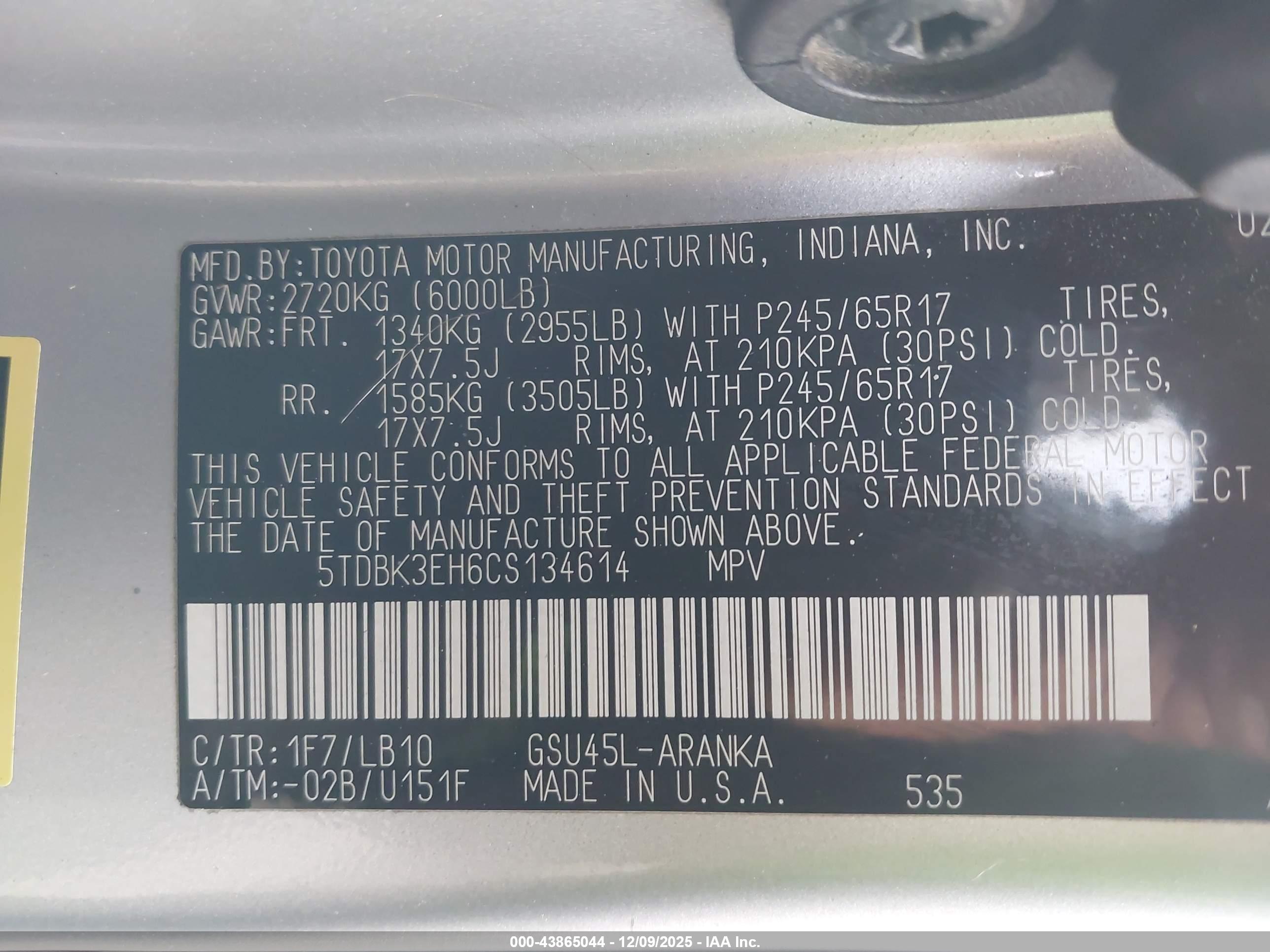 TOYOTA HIGHLANDER image 9