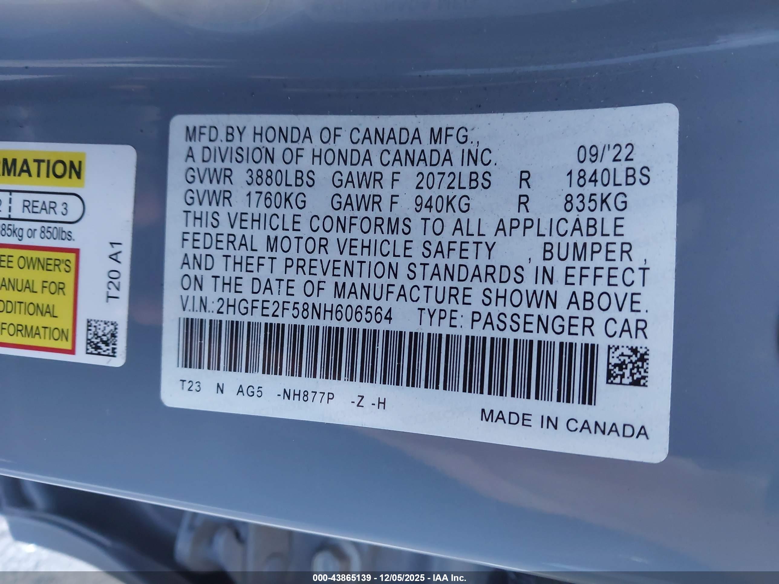 HONDA CIVIC image 9