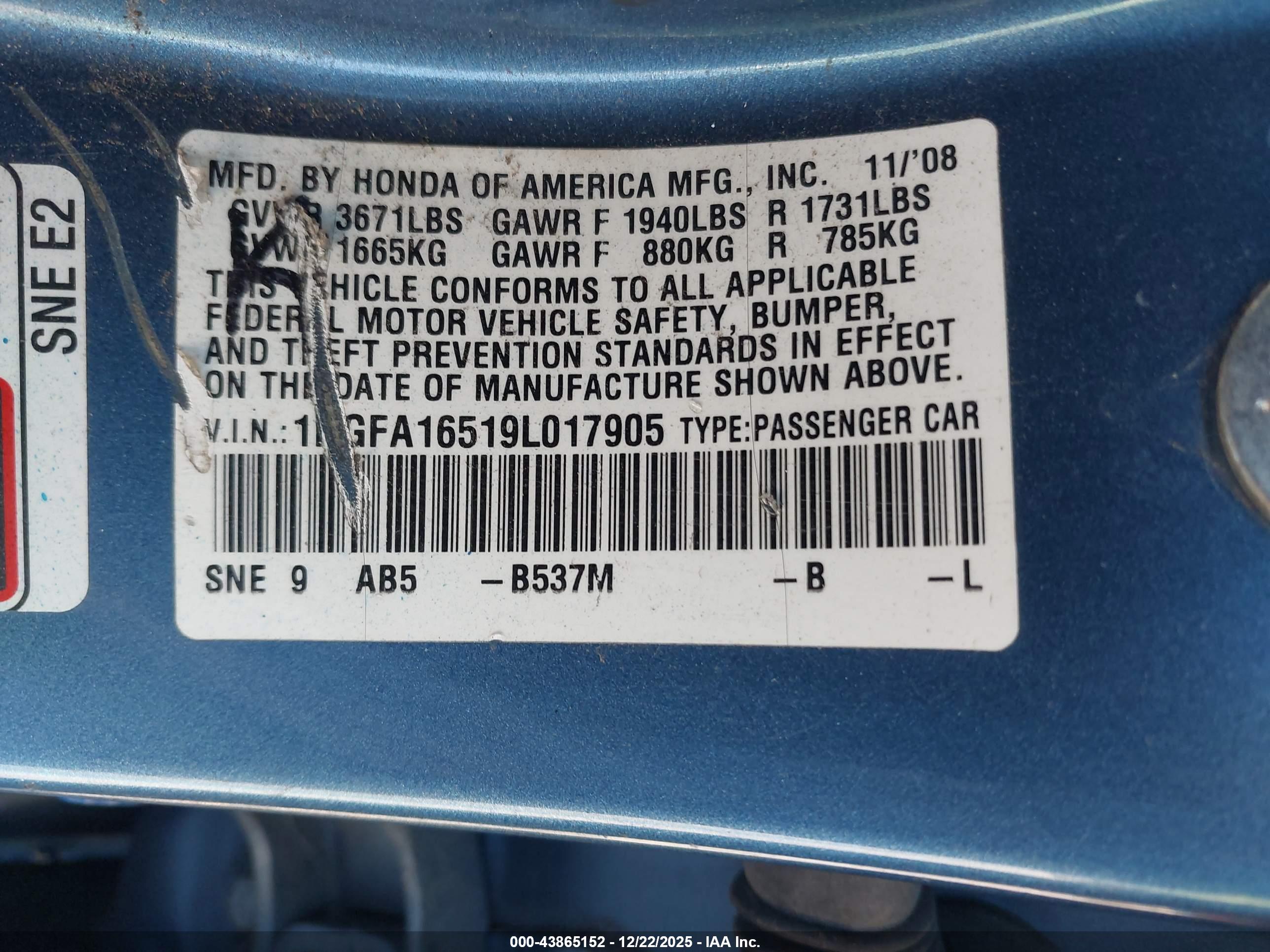 HONDA CIVIC image 9