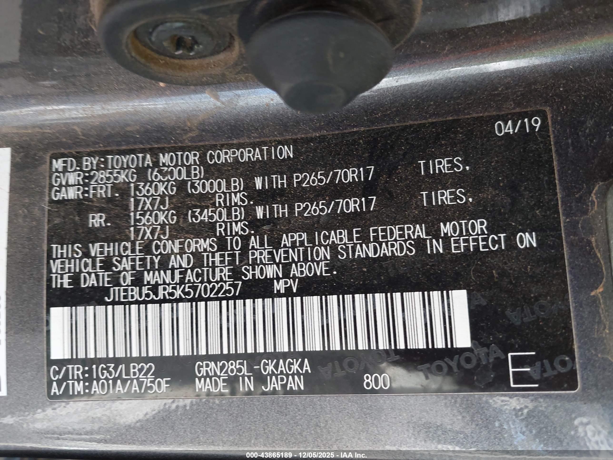 TOYOTA 4RUNNER image 9