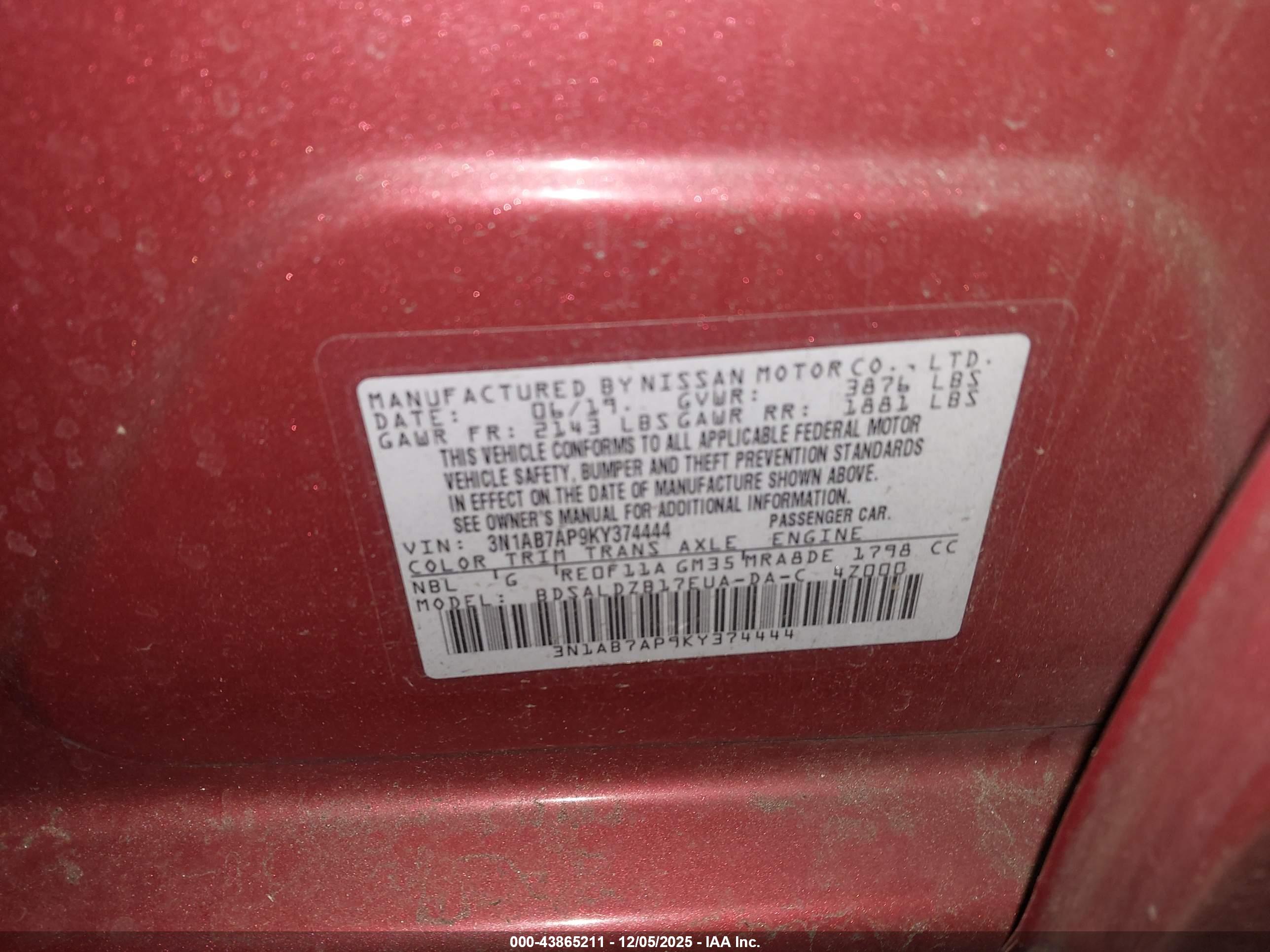 NISSAN SENTRA image 9