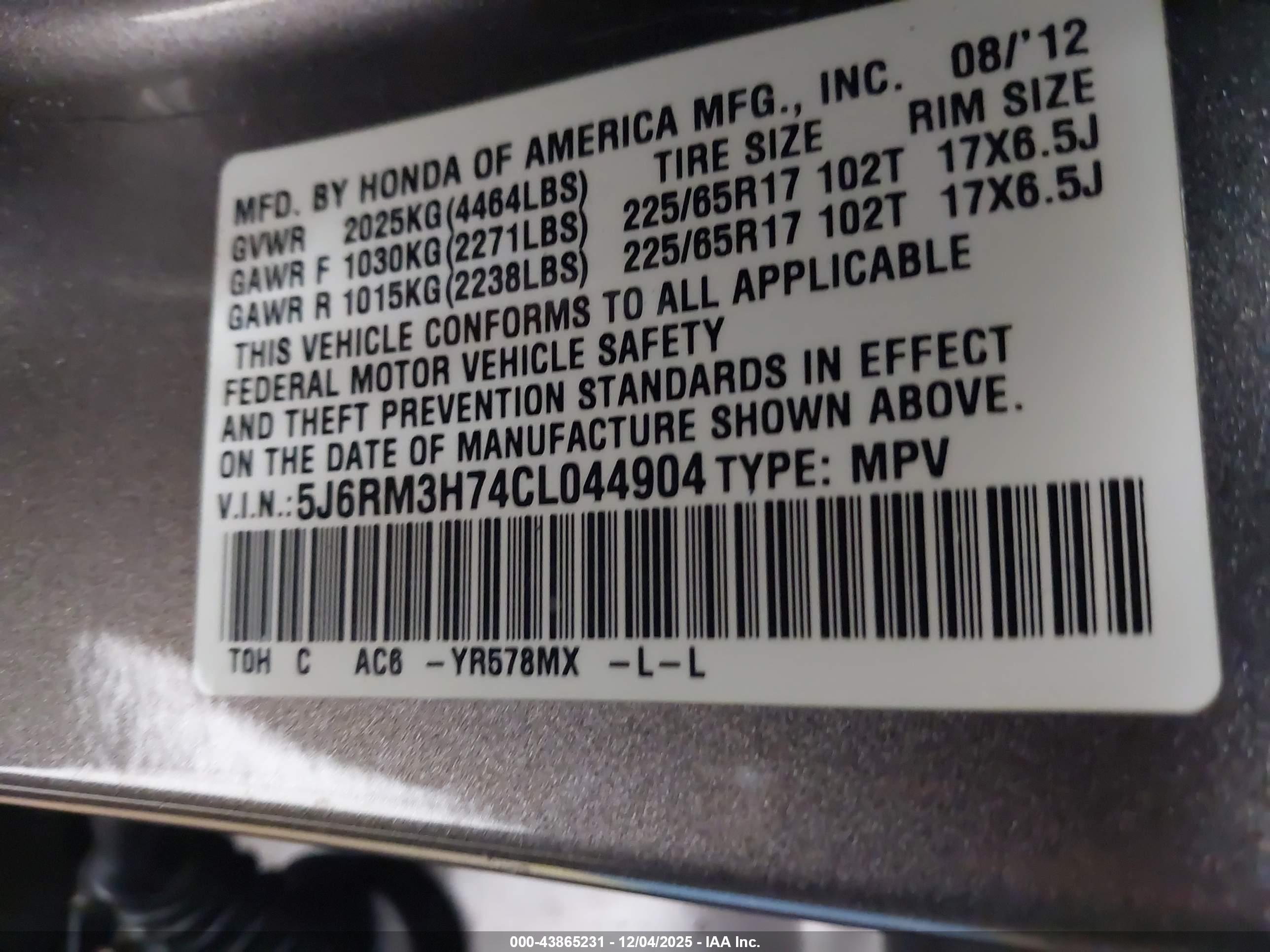 HONDA CR-V image 9