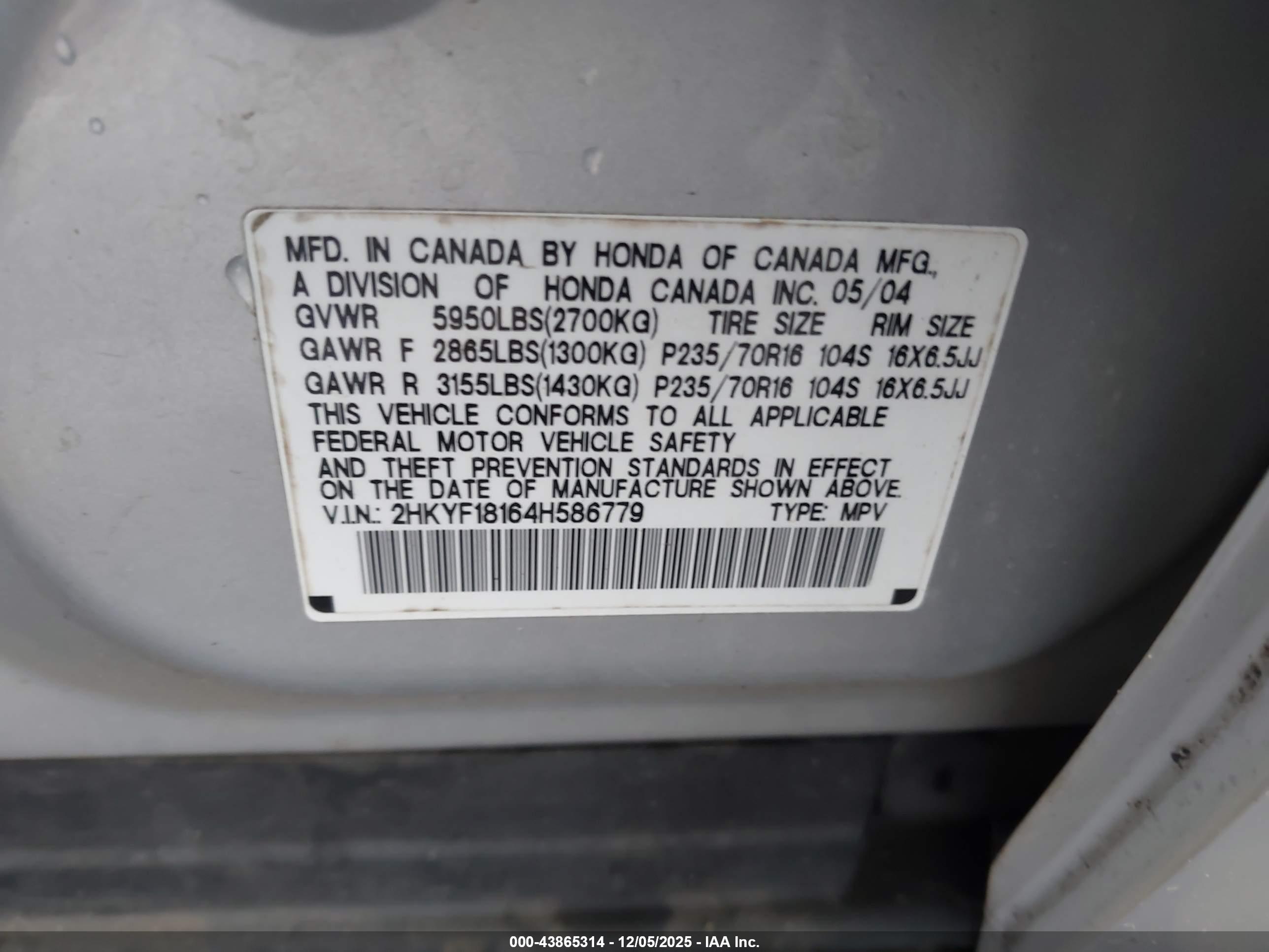 HONDA PILOT image 9