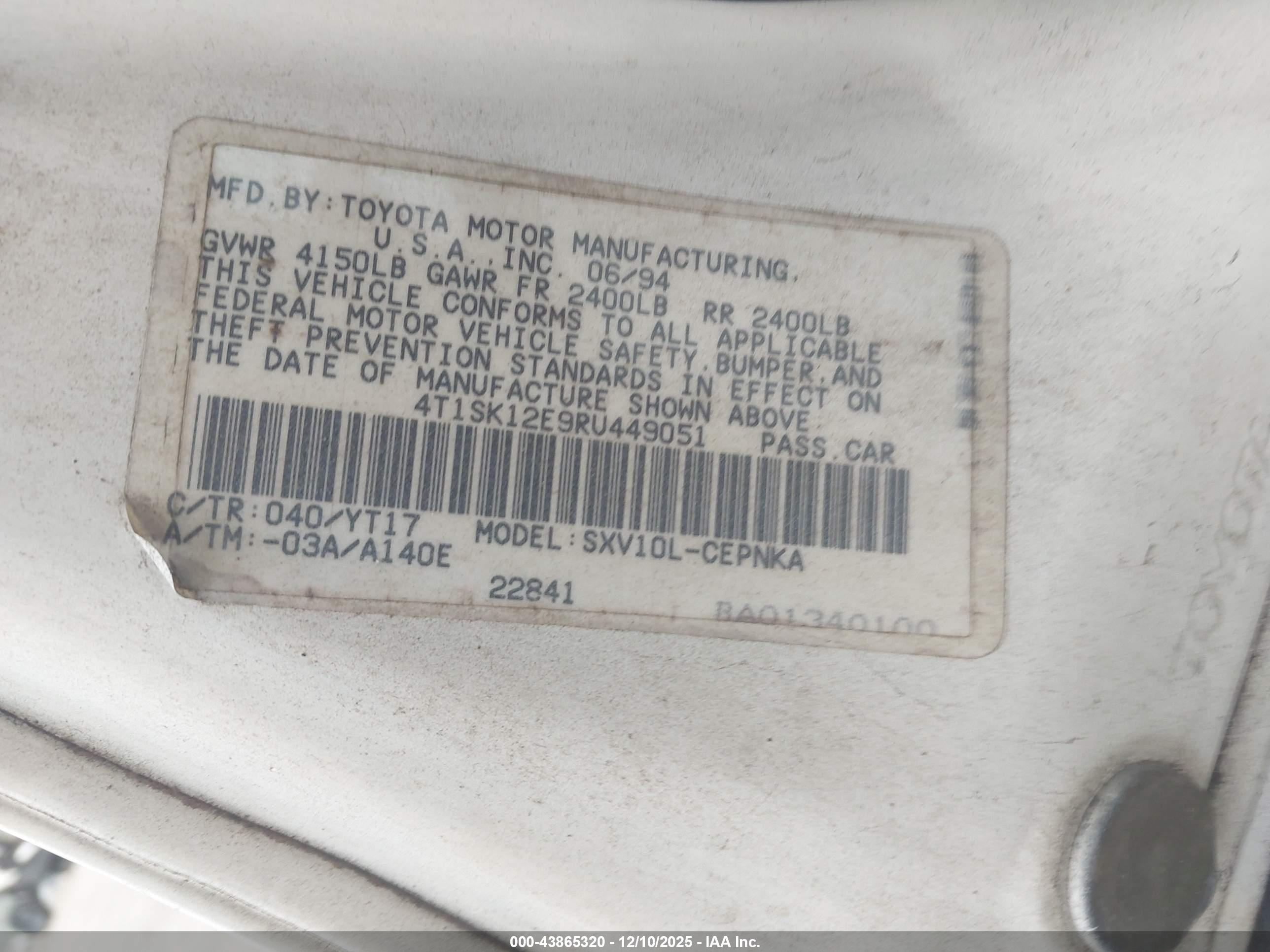 TOYOTA CAMRY image 9