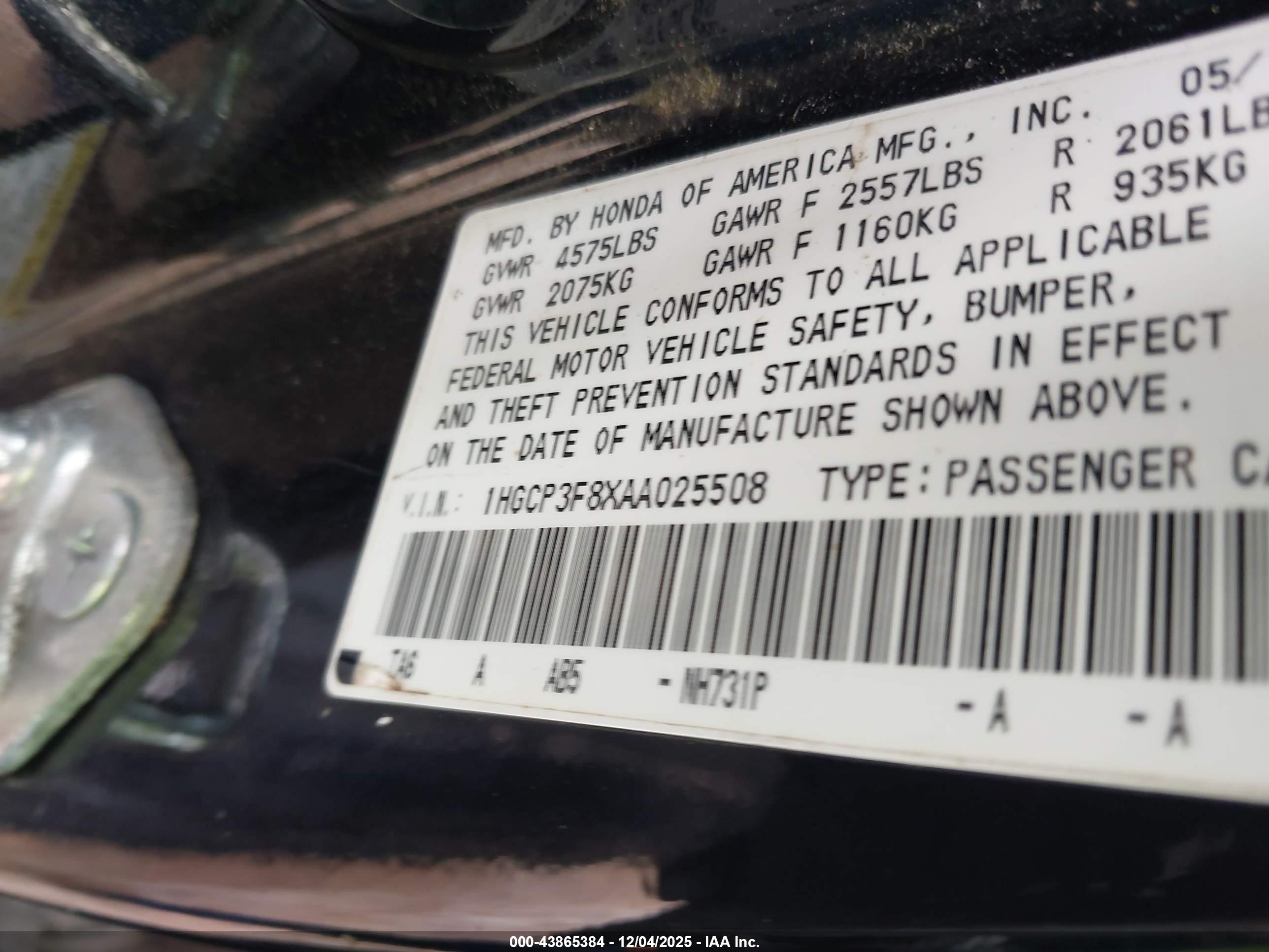 HONDA ACCORD image 9