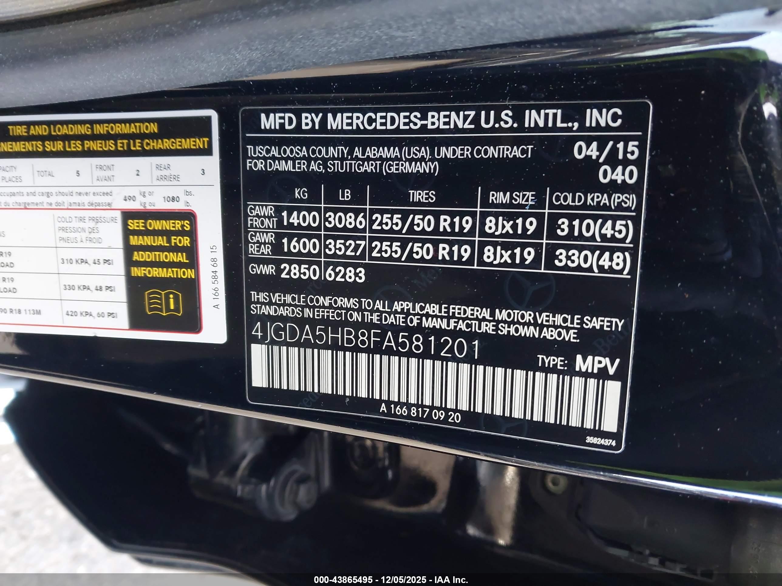 MERCEDES-BENZ ML image 9