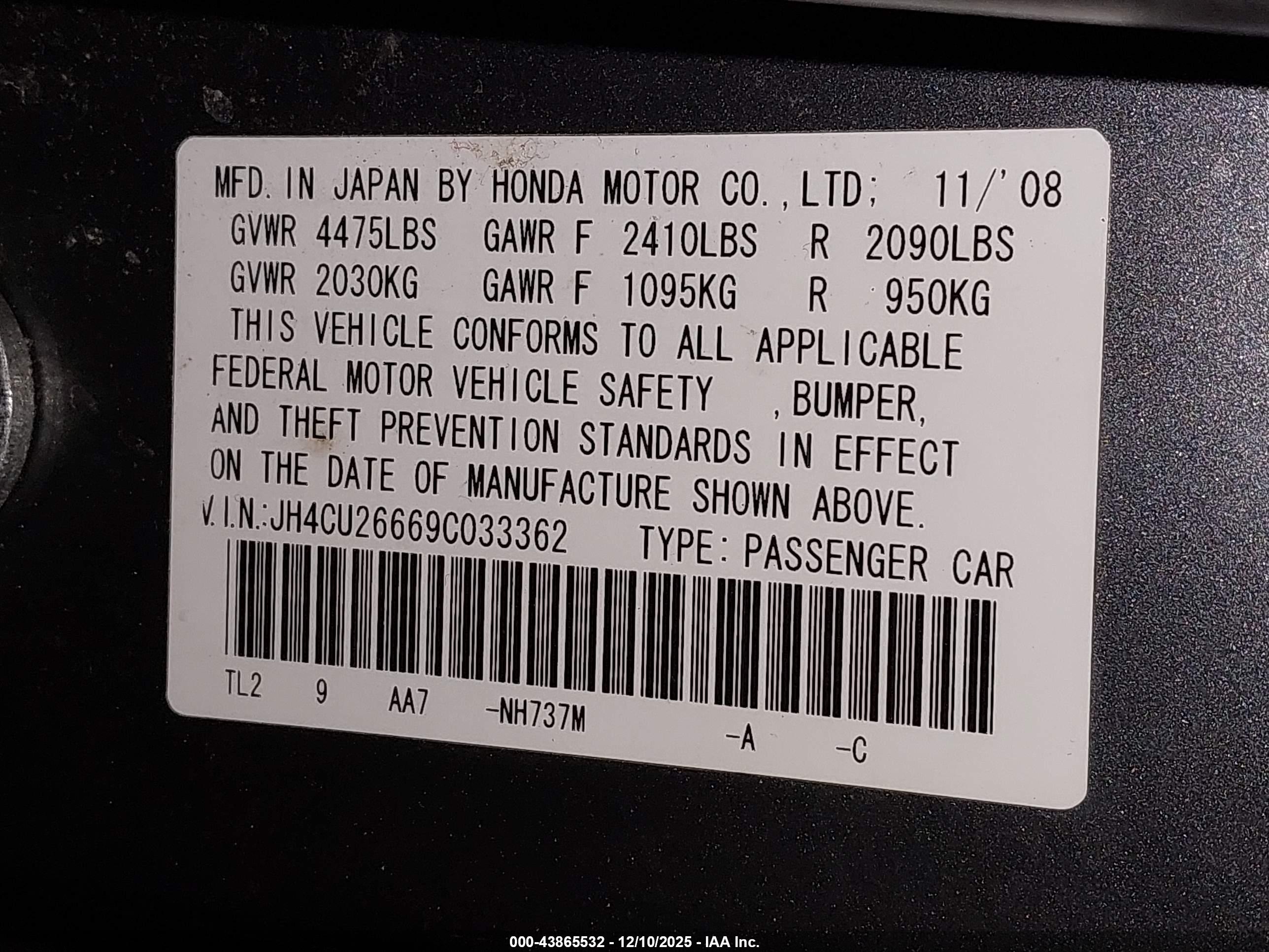 ACURA TSX image 9