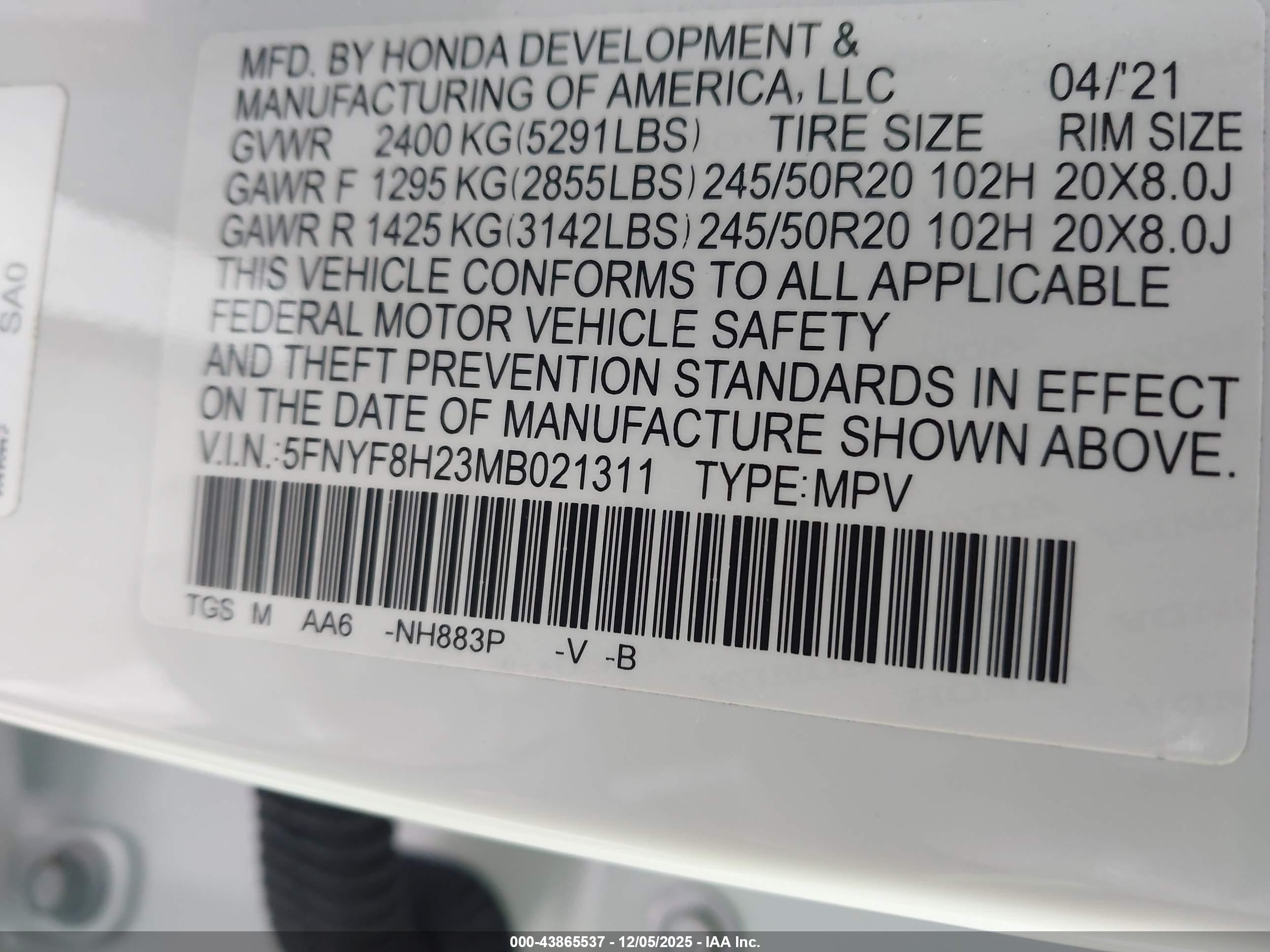 HONDA PASSPORT image 9