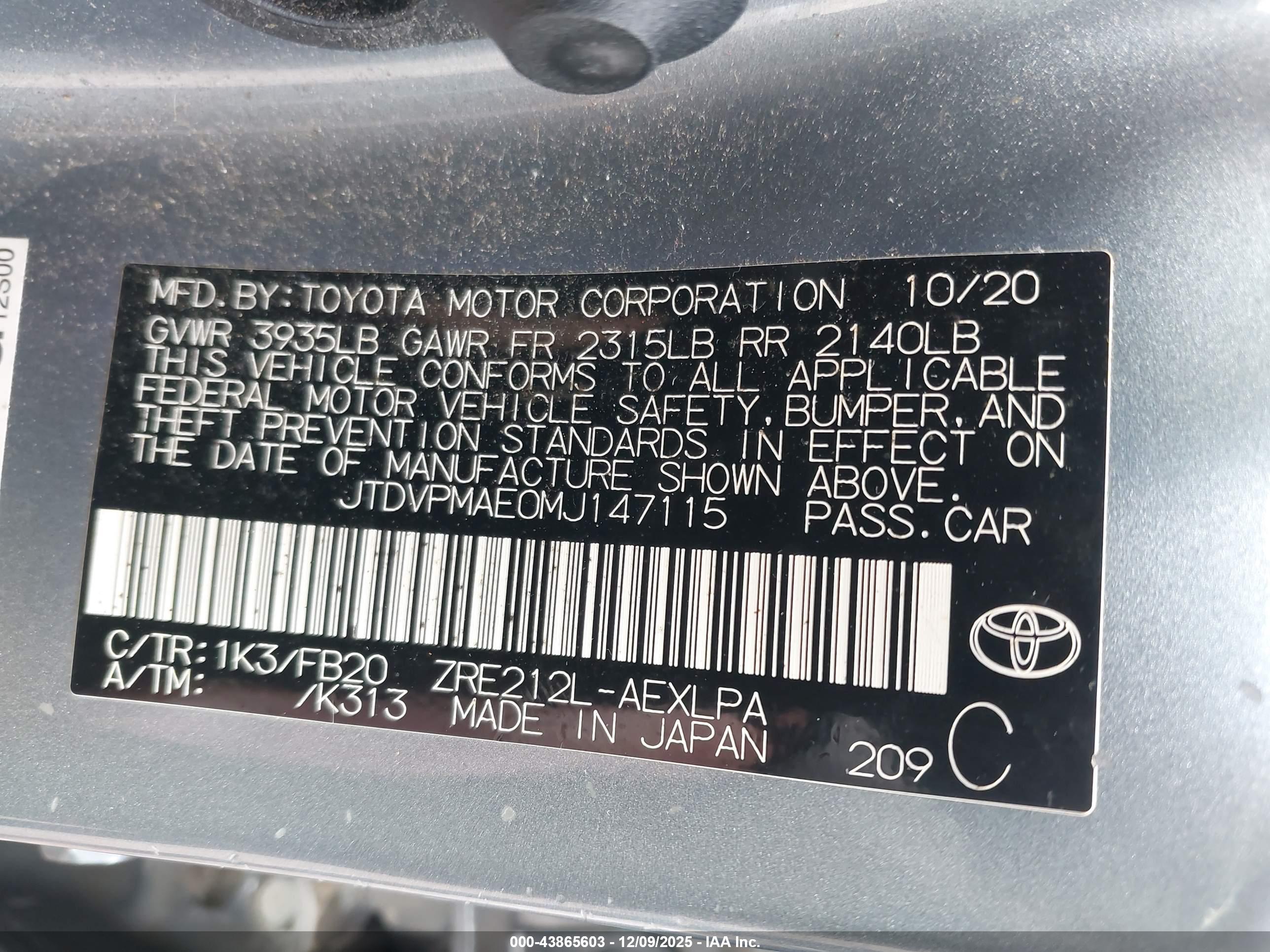 TOYOTA COROLLA image 9