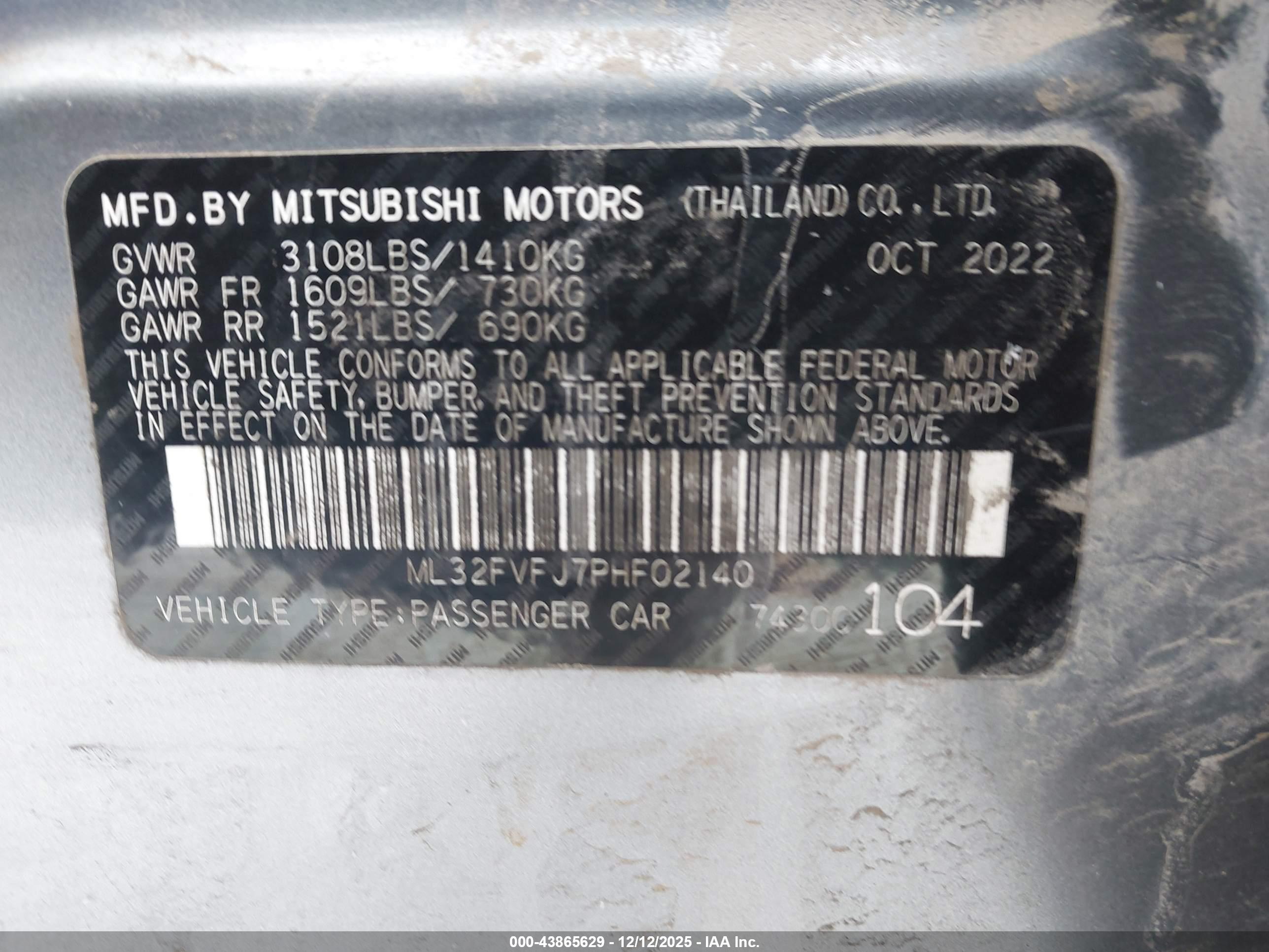 MITSUBISHI MIRAGE image 9