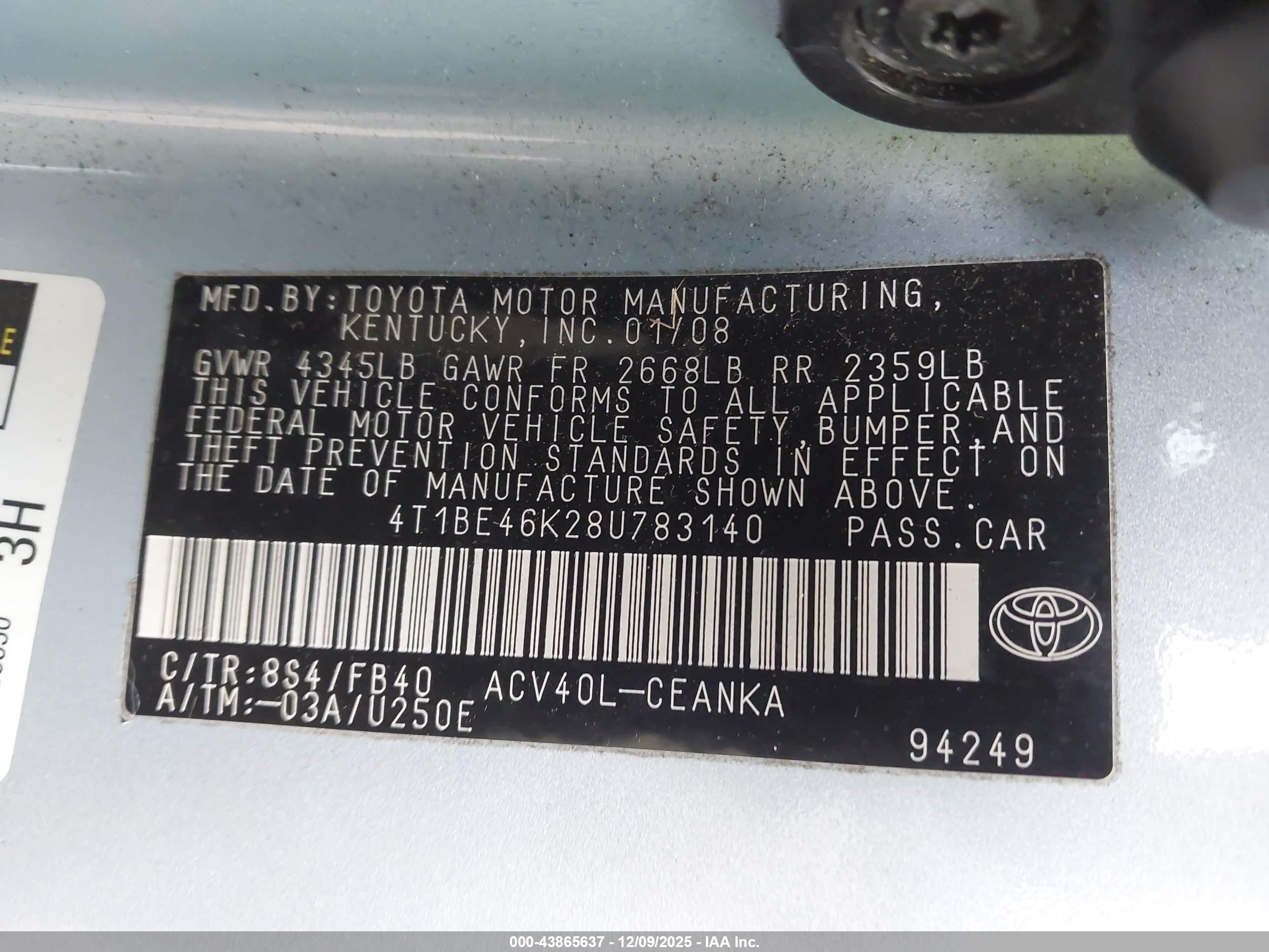 TOYOTA CAMRY image 9