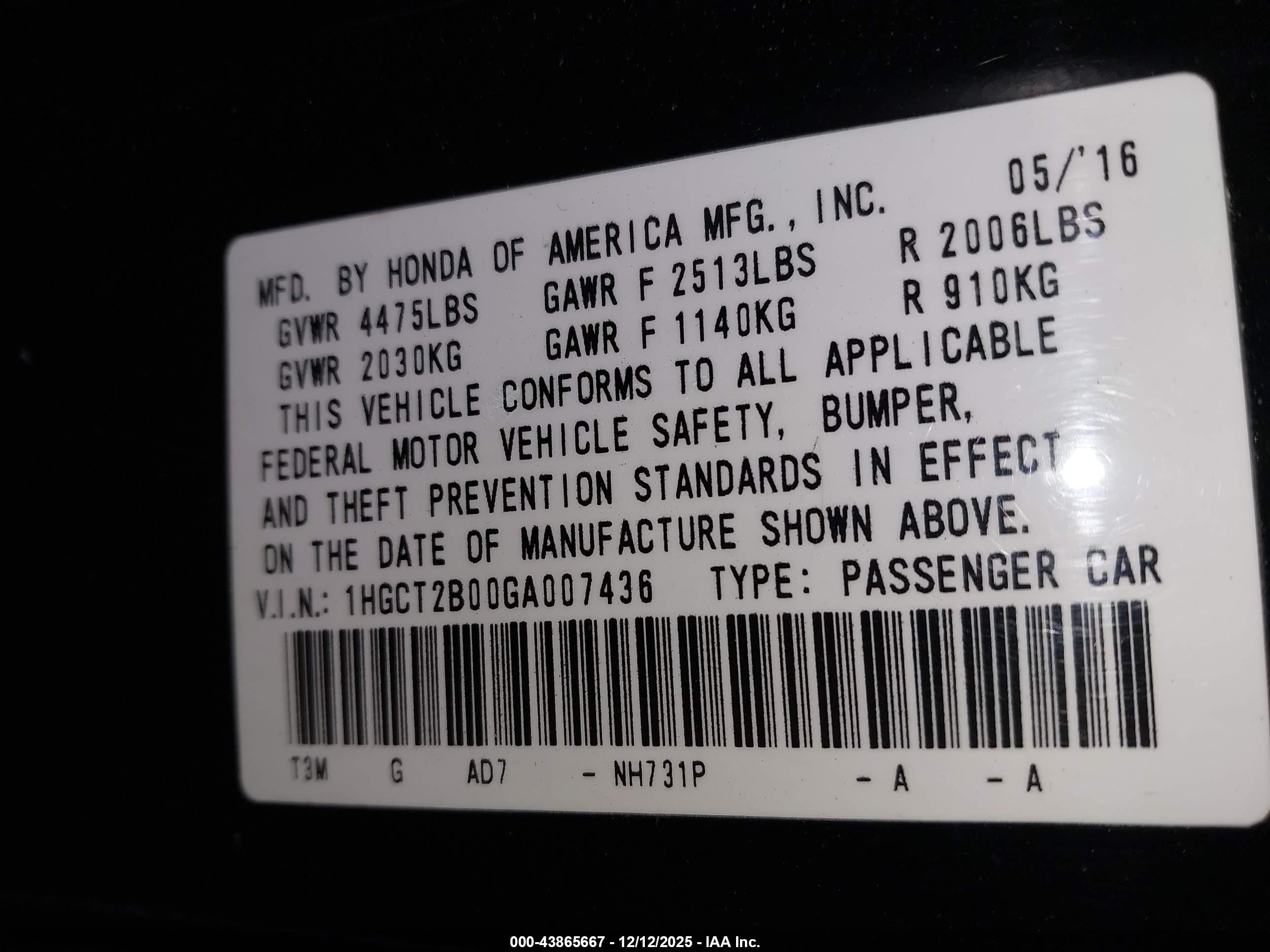 HONDA ACCORD image 9