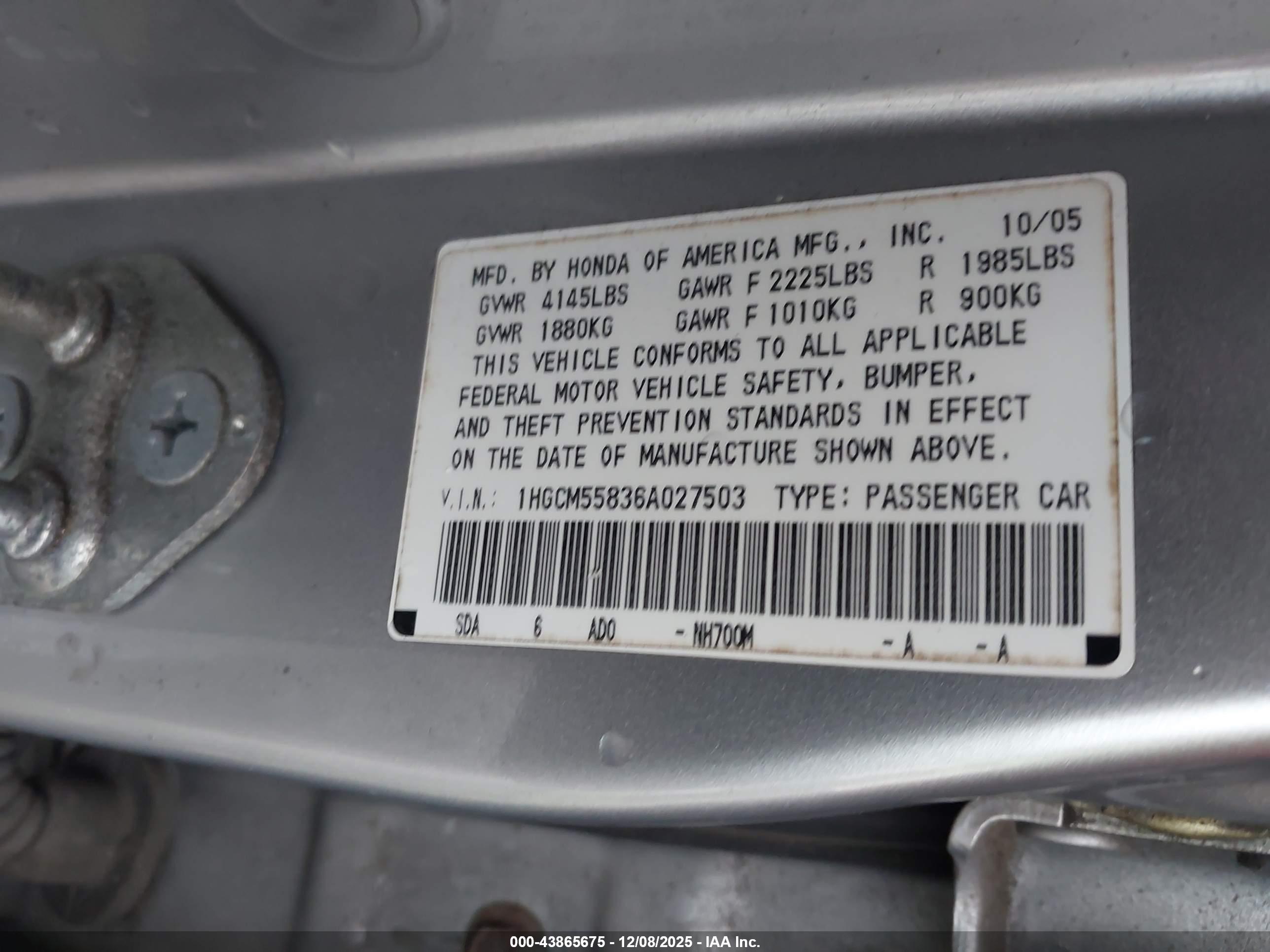 HONDA ACCORD image 9