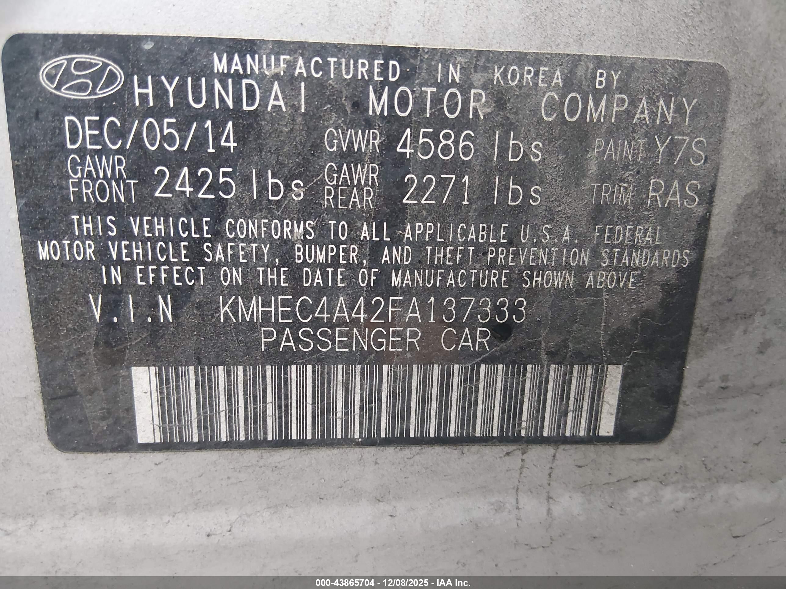 HYUNDAI SONATA image 9