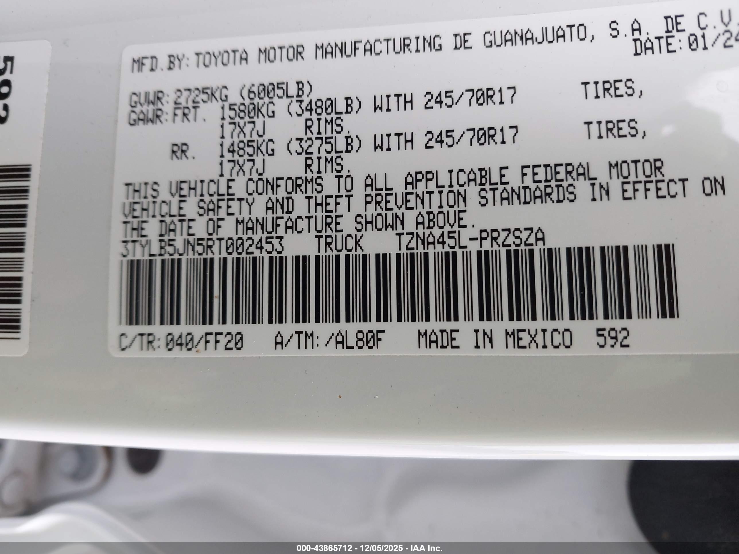 TOYOTA TACOMA image 9