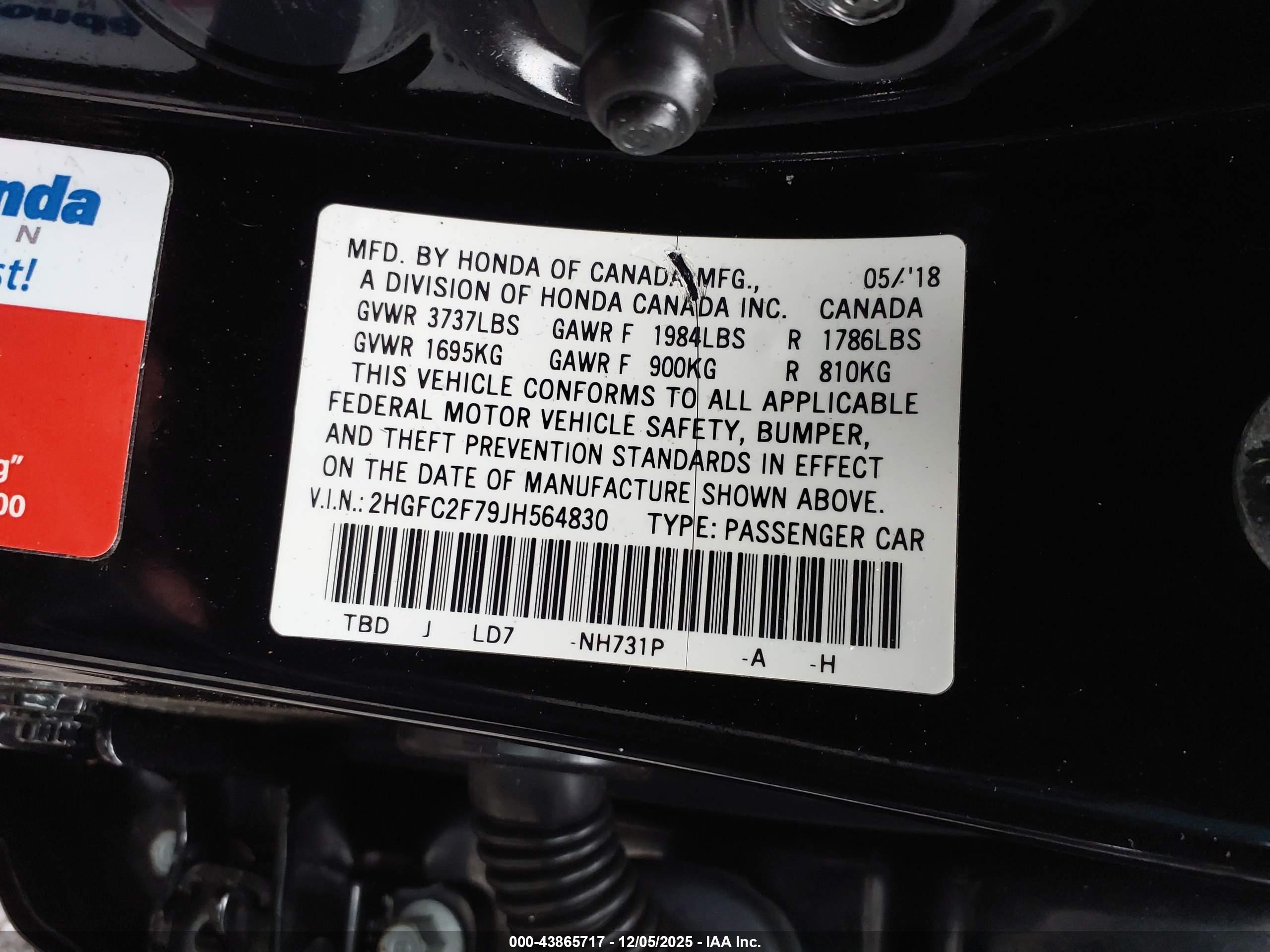 HONDA CIVIC image 9
