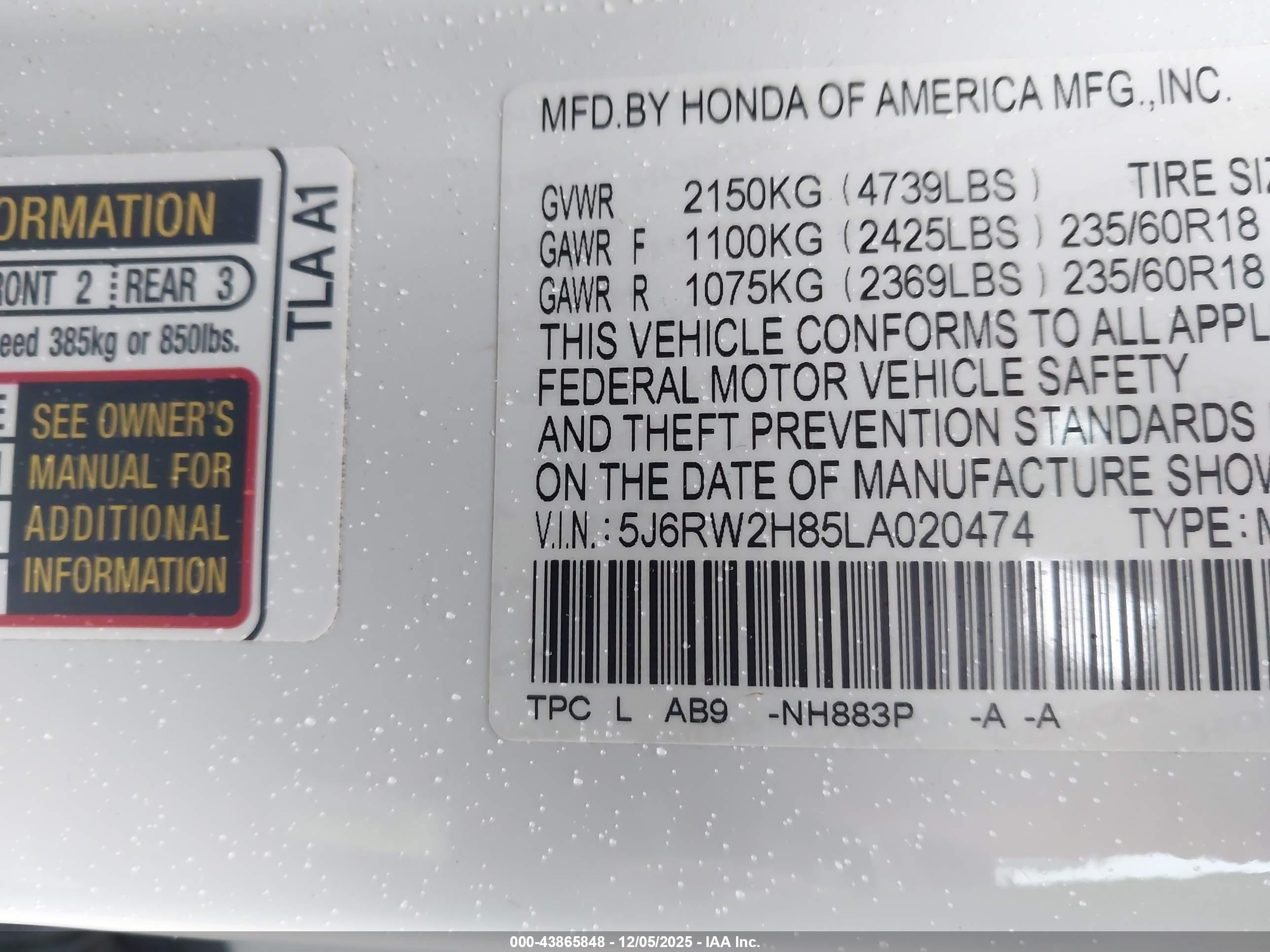 HONDA CR-V image 9